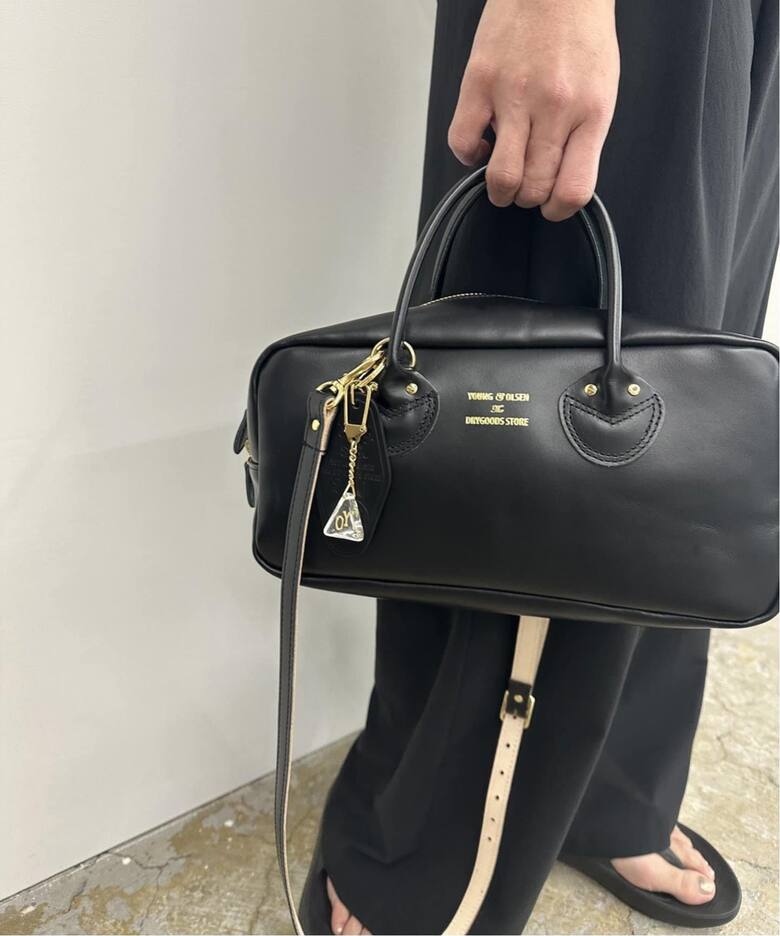 YOUNG&OLSEN/ヤングアンドオルセン 別注ストラップ付きベルトバック 