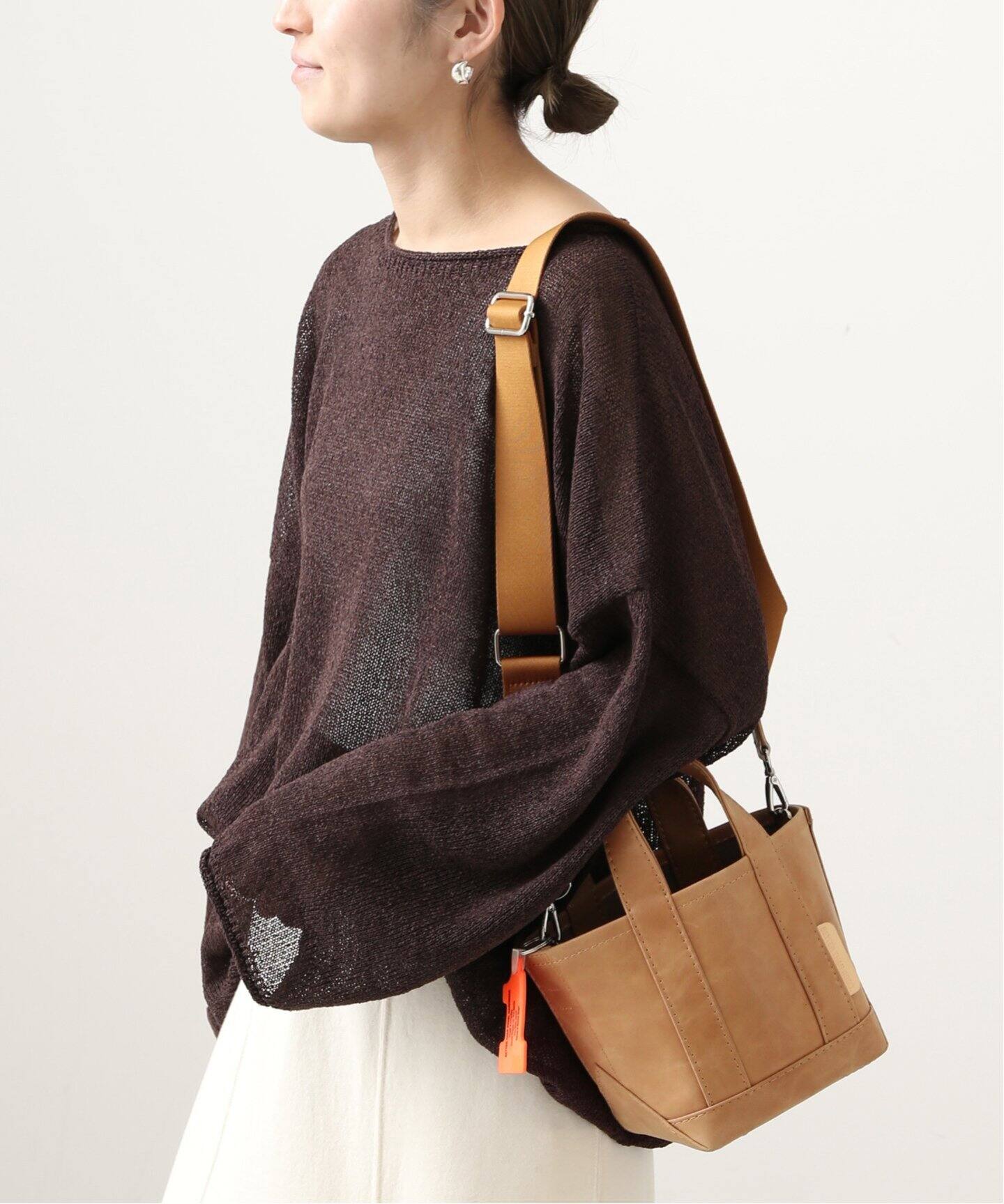 BETTER THAN GOOD】チェーンポーチ付きレザートートバッグ（ショルダー  