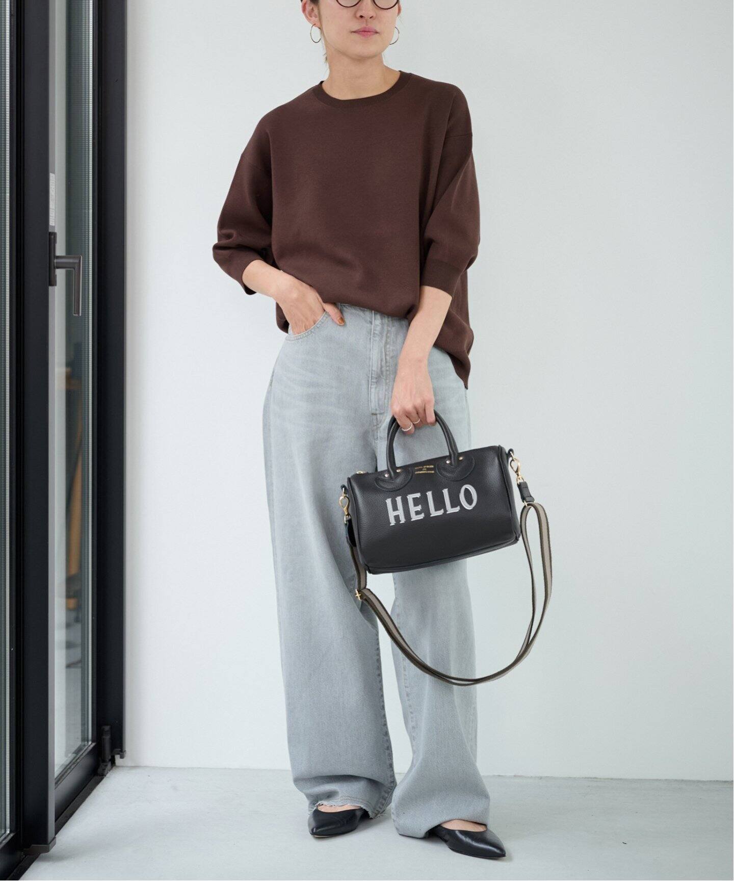 ≪追加≫YOUNG＆OLSEN 別注HELLO STRAP BOSTON バッグ（ボストンバッグ  