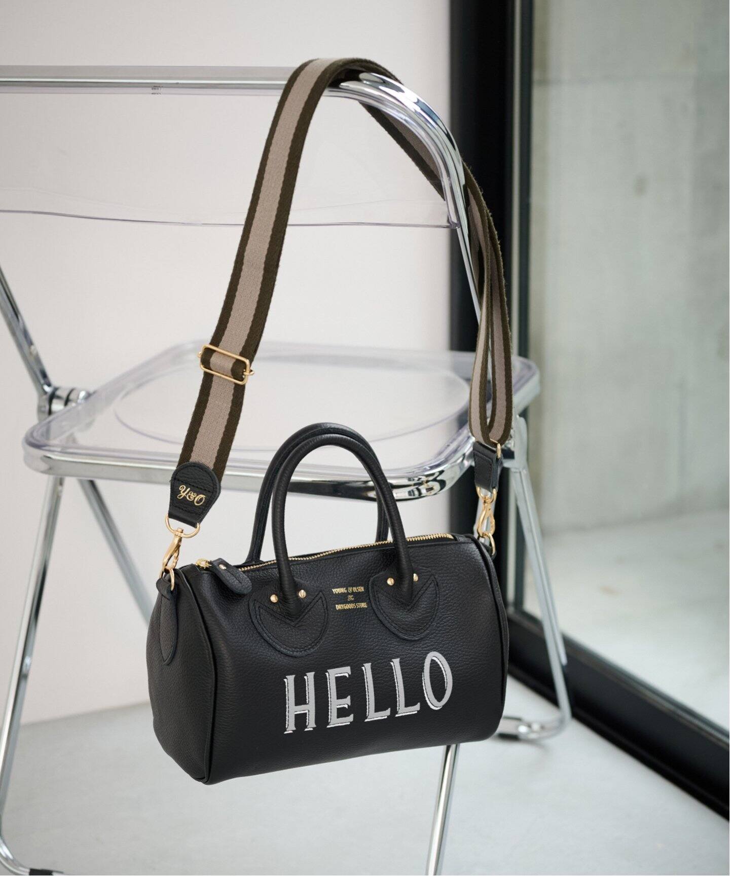 ≪追加≫YOUNG＆OLSEN 別注HELLO STRAP BOSTON バッグ（ボストンバッグ  