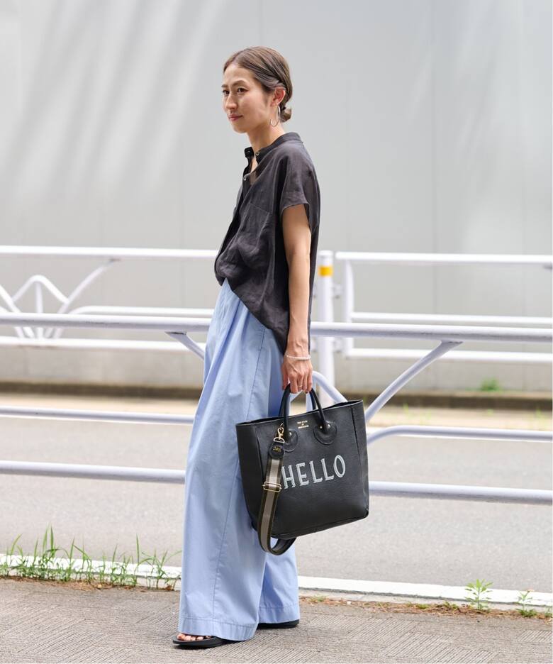 ≪追加≫YOUNG&OLSEN 別注ストラップ付きHELLOバッグ2（トートバッグ 