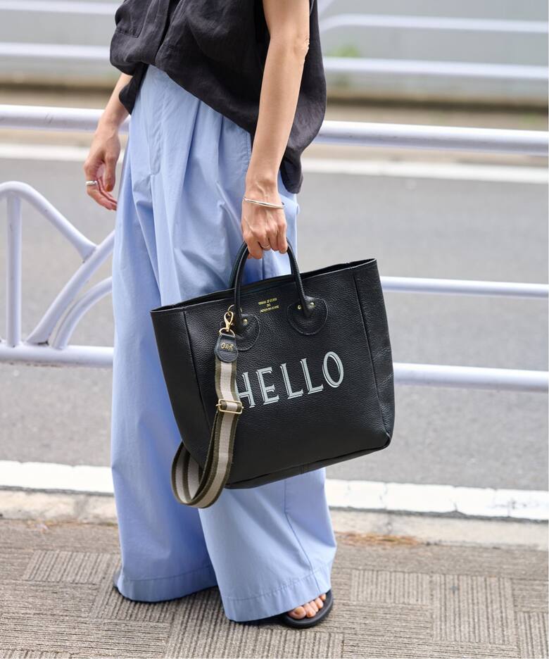 ≪追加≫YOUNG&OLSEN 別注ストラップ付きHELLOバッグ2（トートバッグ 
