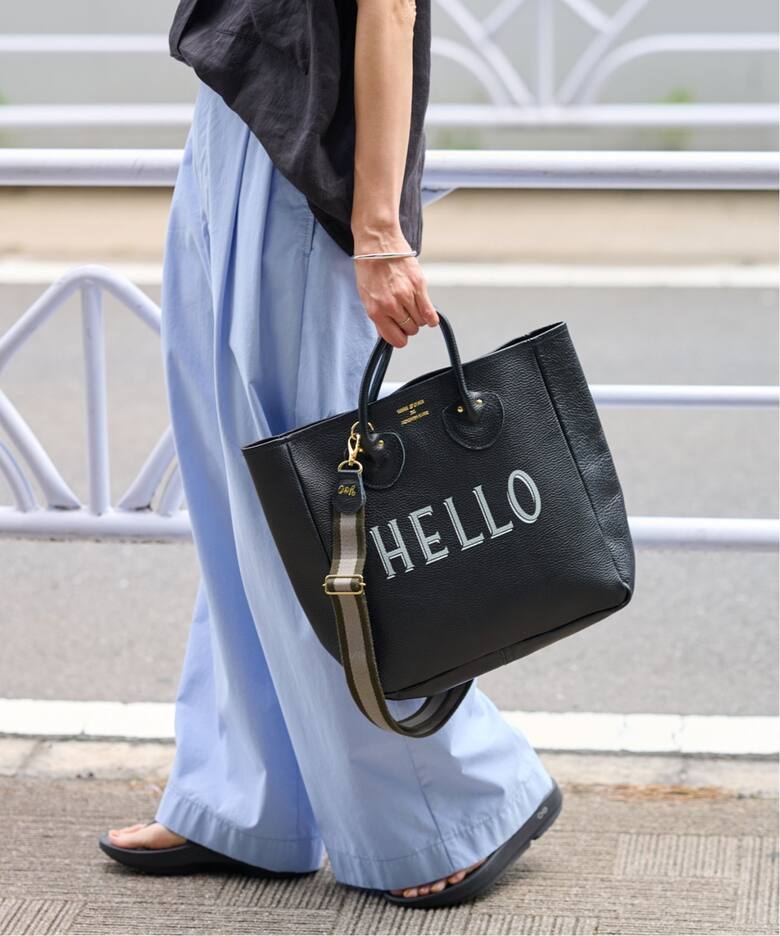 ≪追加≫YOUNG&OLSEN 別注ストラップ付きHELLOバッグ2（トートバッグ 