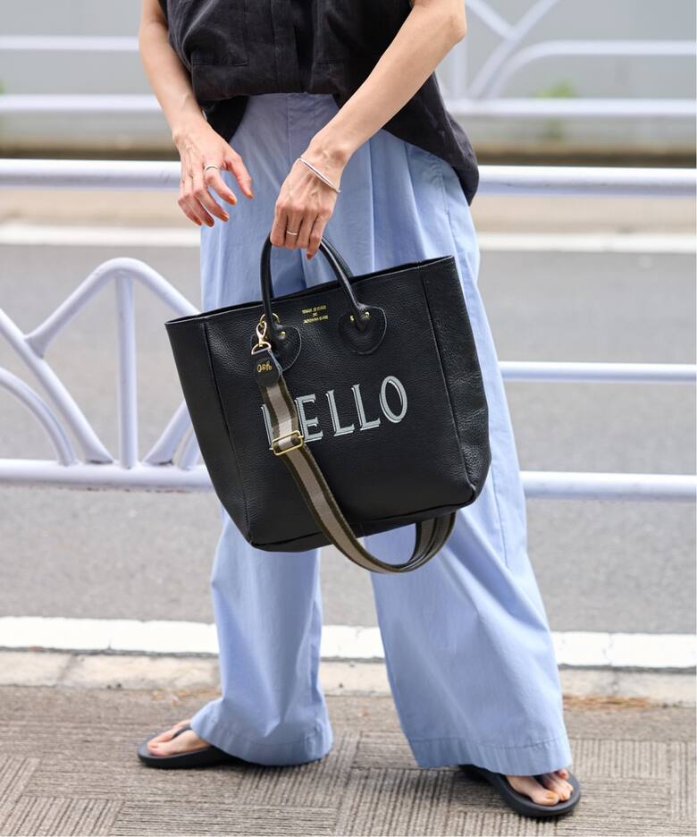 ≪追加≫YOUNG&OLSEN 別注ストラップ付きHELLOバッグ2（トートバッグ 