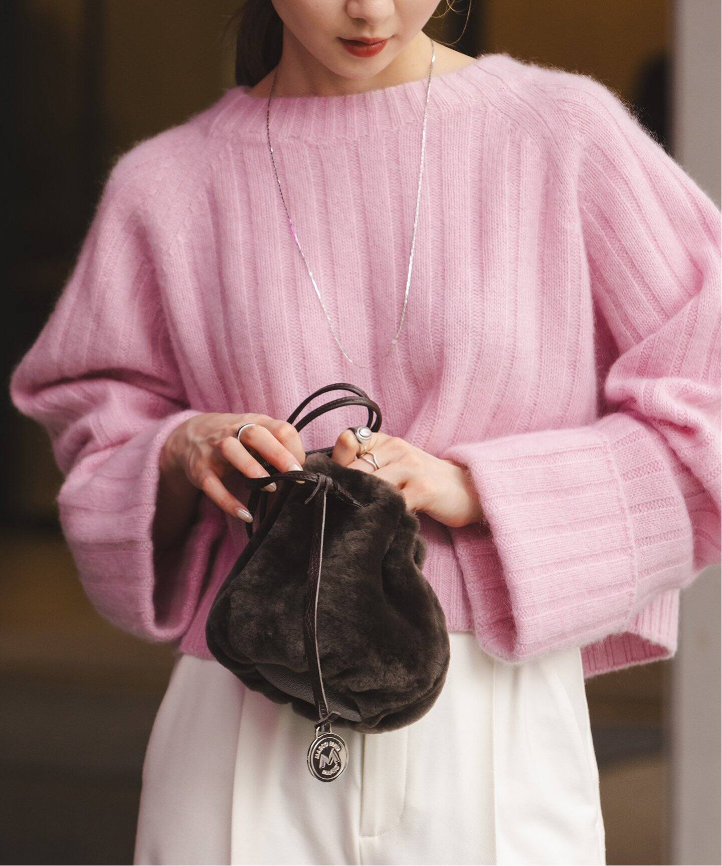 MARCO MASI/マルコマージ ムートンミニバッグ（ハンドバッグ）｜NOBLE  