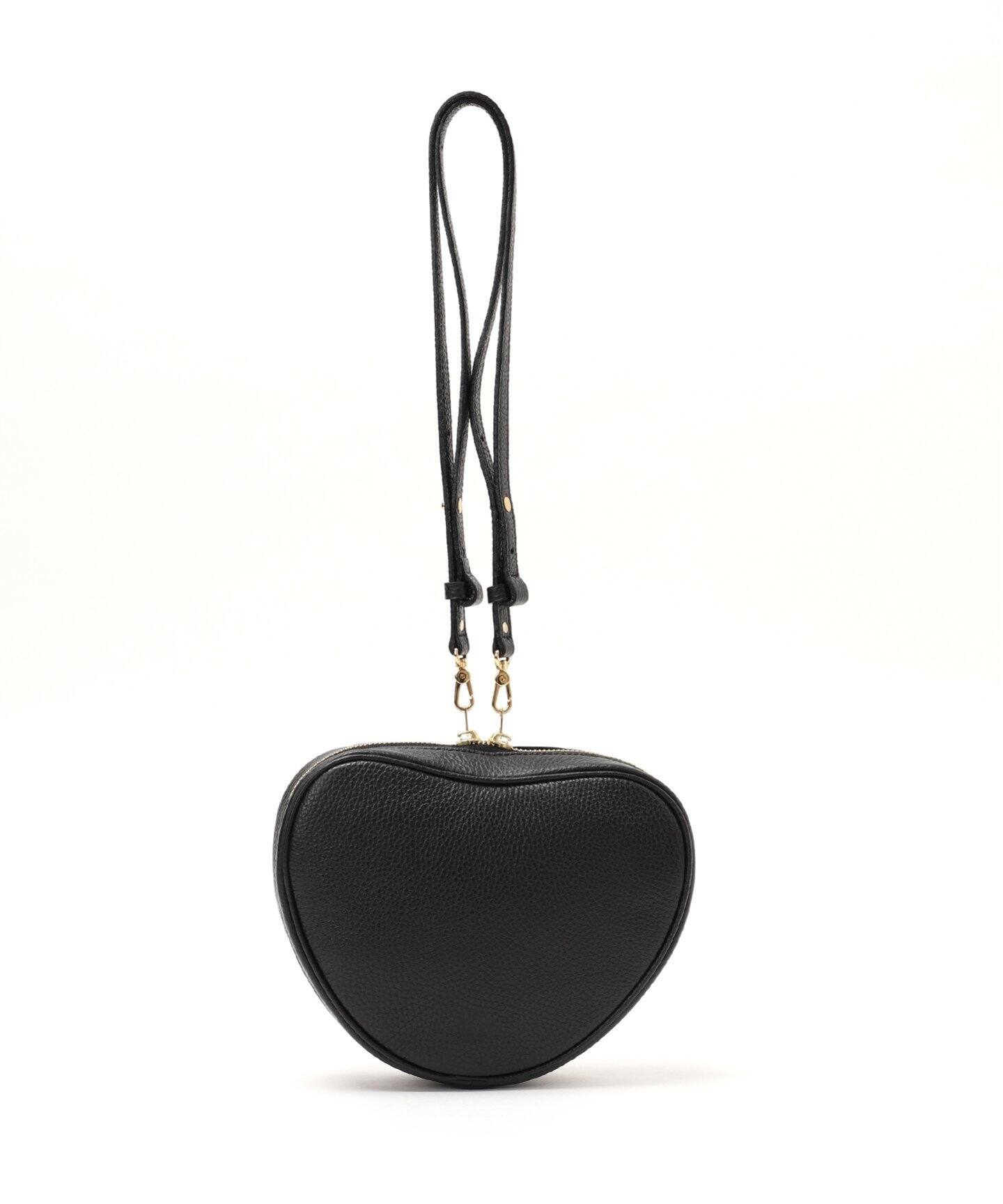 ch!iiibag Leather Heart Shoulder ブラック ch!iii/チー Leather Heart Shoulder（ショルダーバッグ