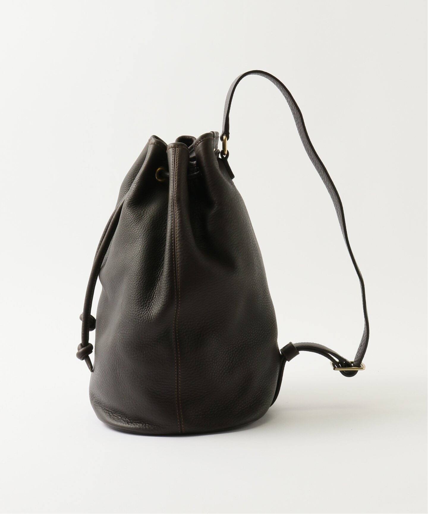 S.MANO / エス マーノ】DRAWSTRING BAG LARGE（ショルダーバッグ 