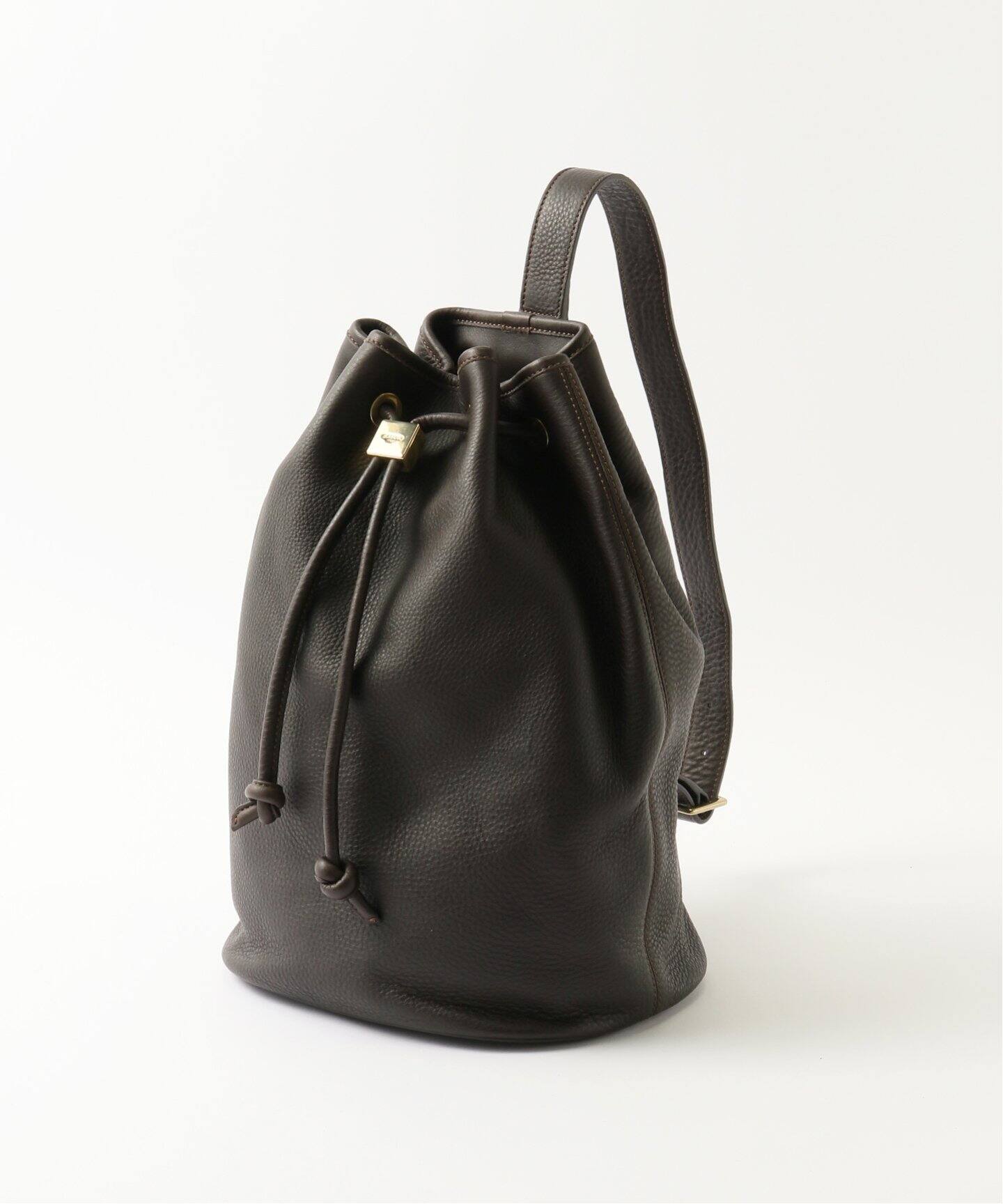 S.MANO / エス マーノ】DRAWSTRING BAG LARGE（ショルダーバッグ 