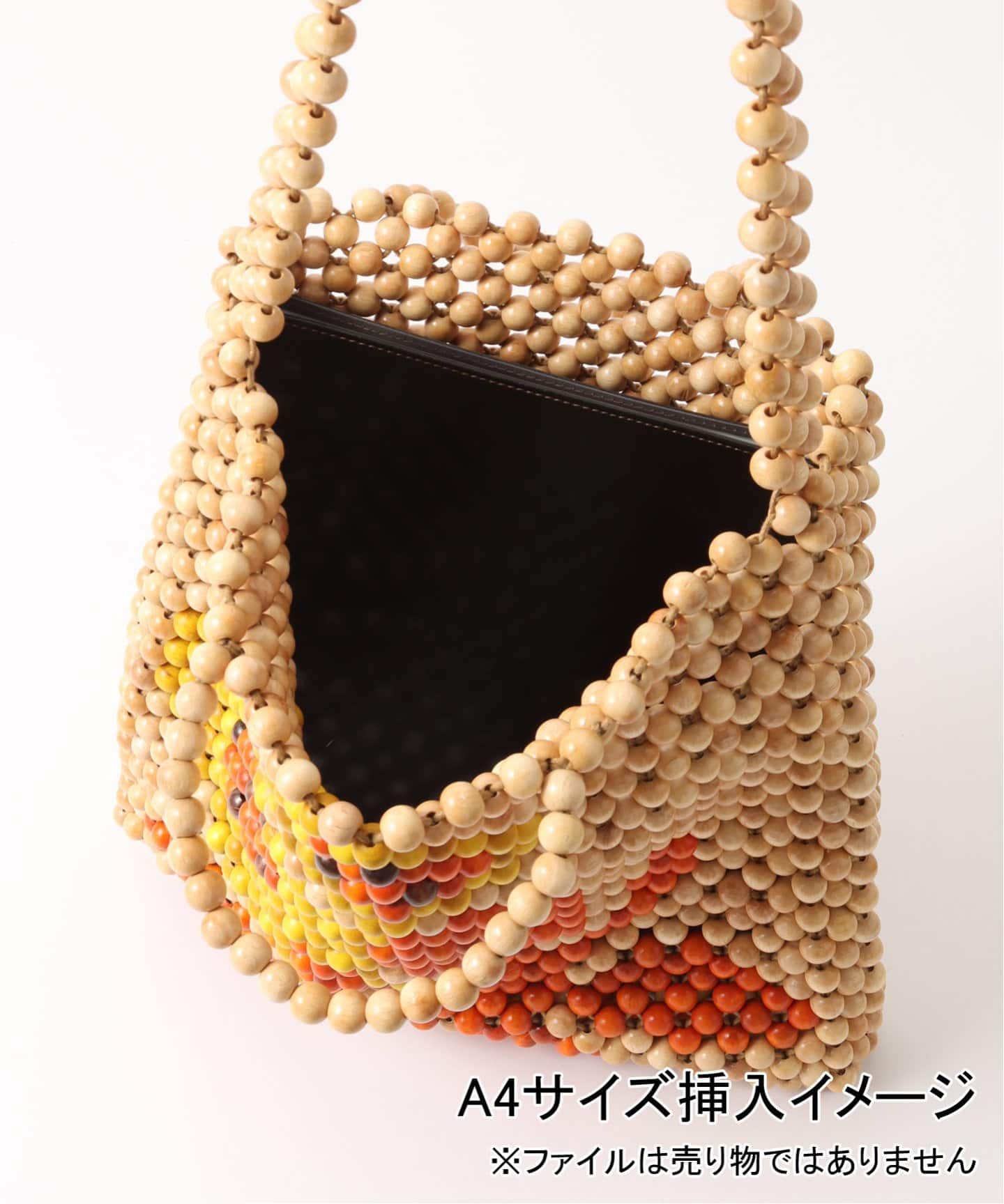 CMMN SWDN / コモン スウェーデン】Wood Bead Large Tote Bag