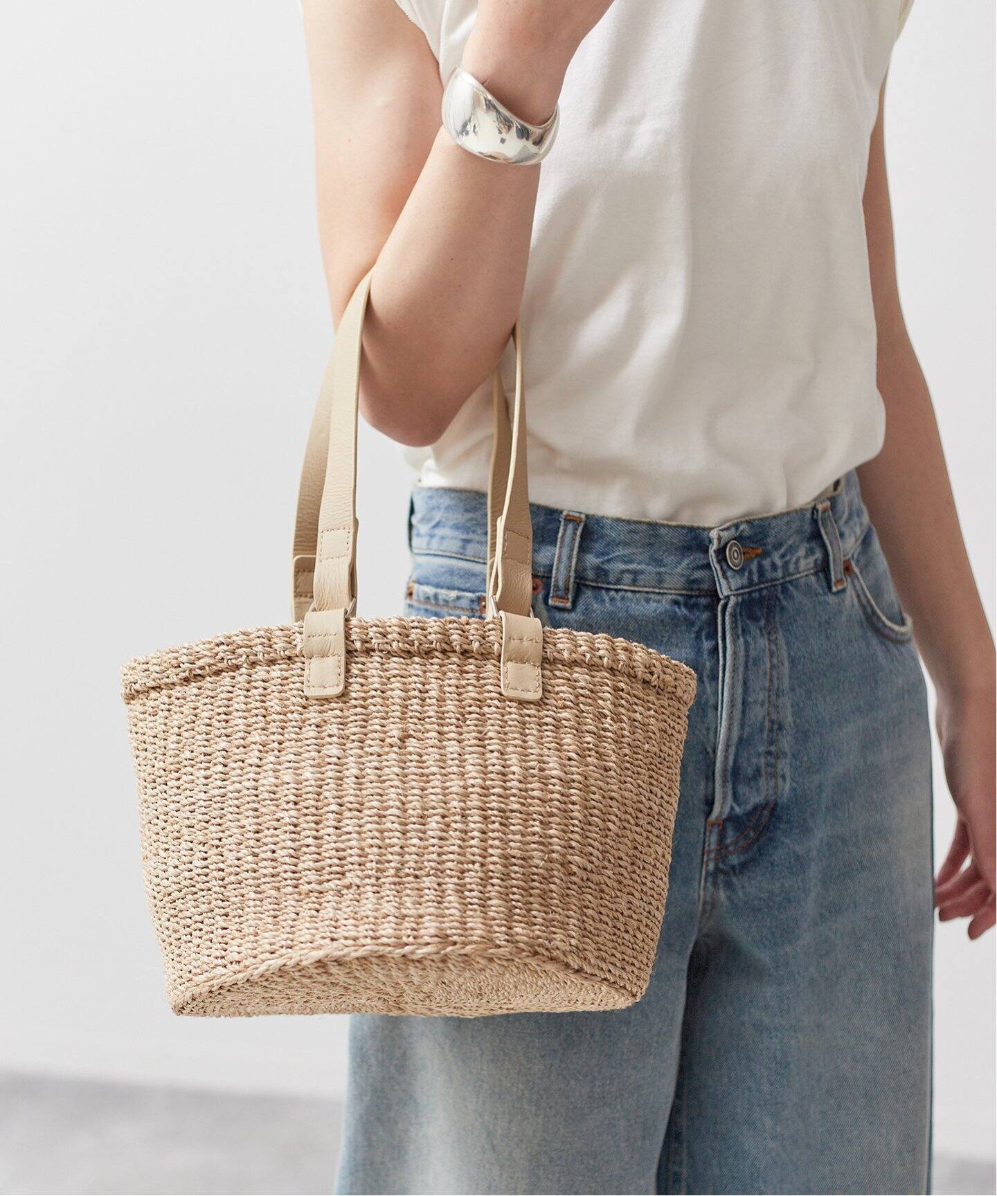 Bucket Baggage/バケットバゲージ】HS BASKET M：カゴバッグ（かご  