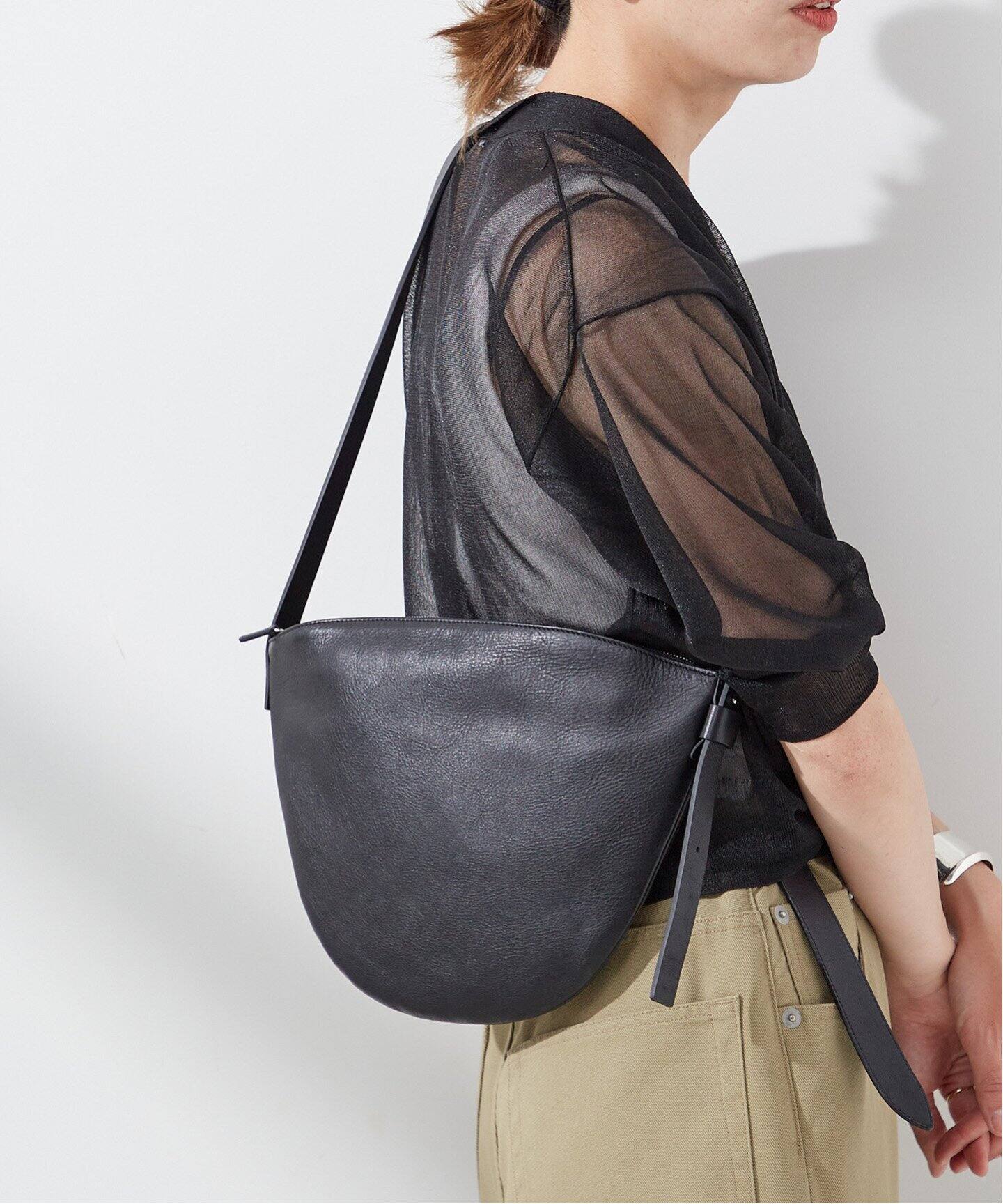 Bucket Baggage】Orange Piece Sholder Larg：ショルダーバッグ  