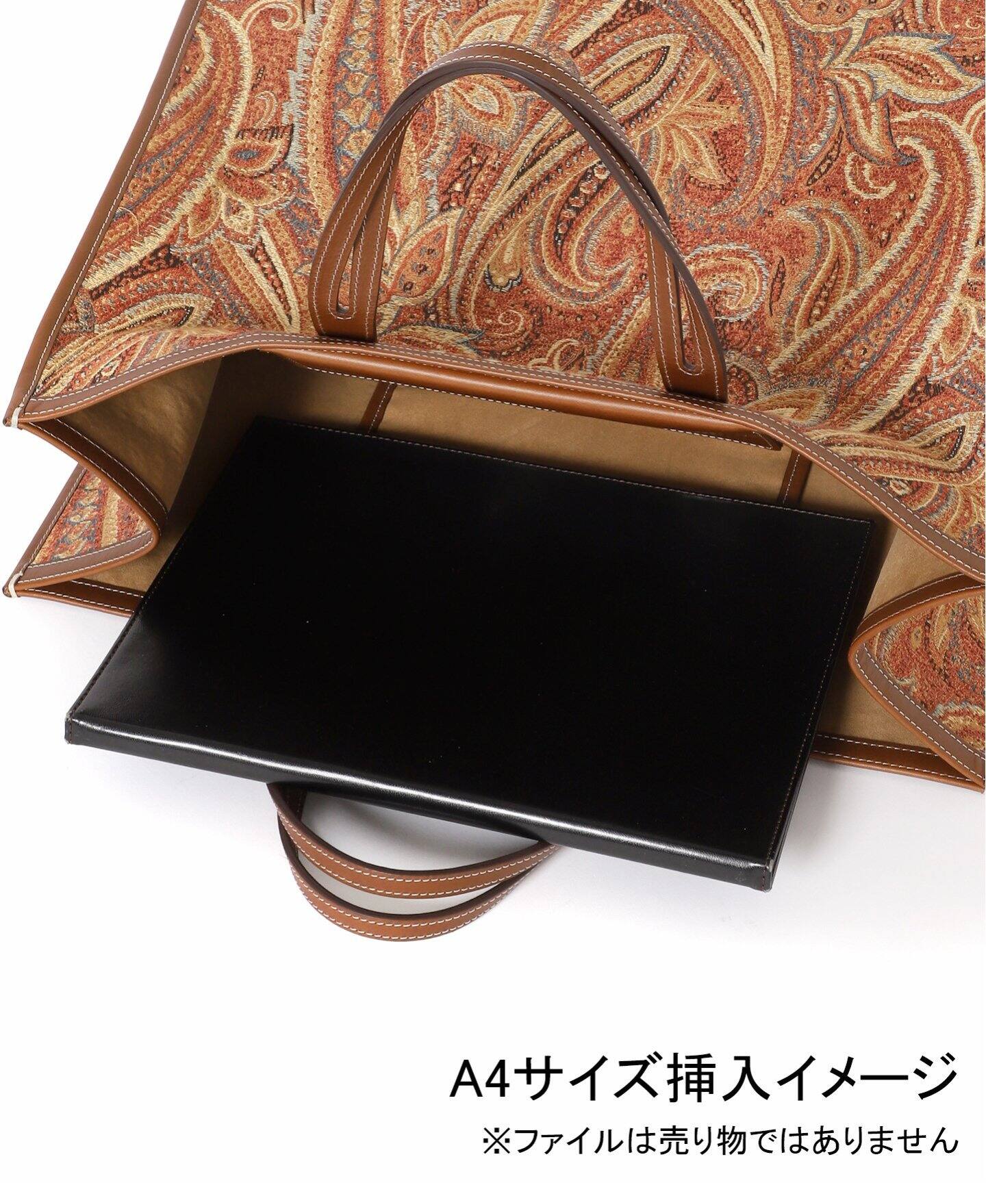 A VACATION/ア ヴァケーション】TANK ORANGE PAISLEY：トートバッグ 