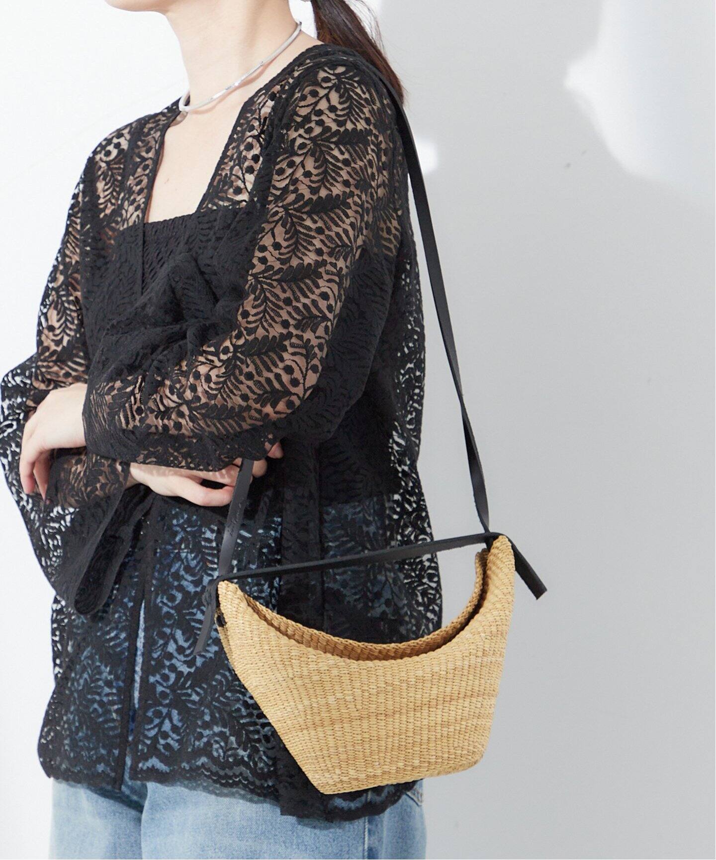 INES BRESSAND/イネス ブレッサンド】MINI CROISSANT：ショルダー  