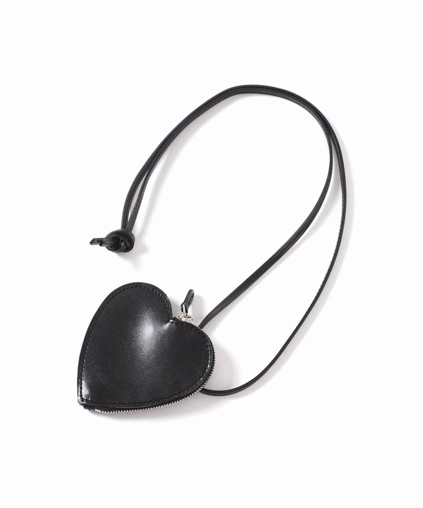 JANE SMITH/ジェーンスミス】LEATHER HEART COIN CASE NECKL：コイン  