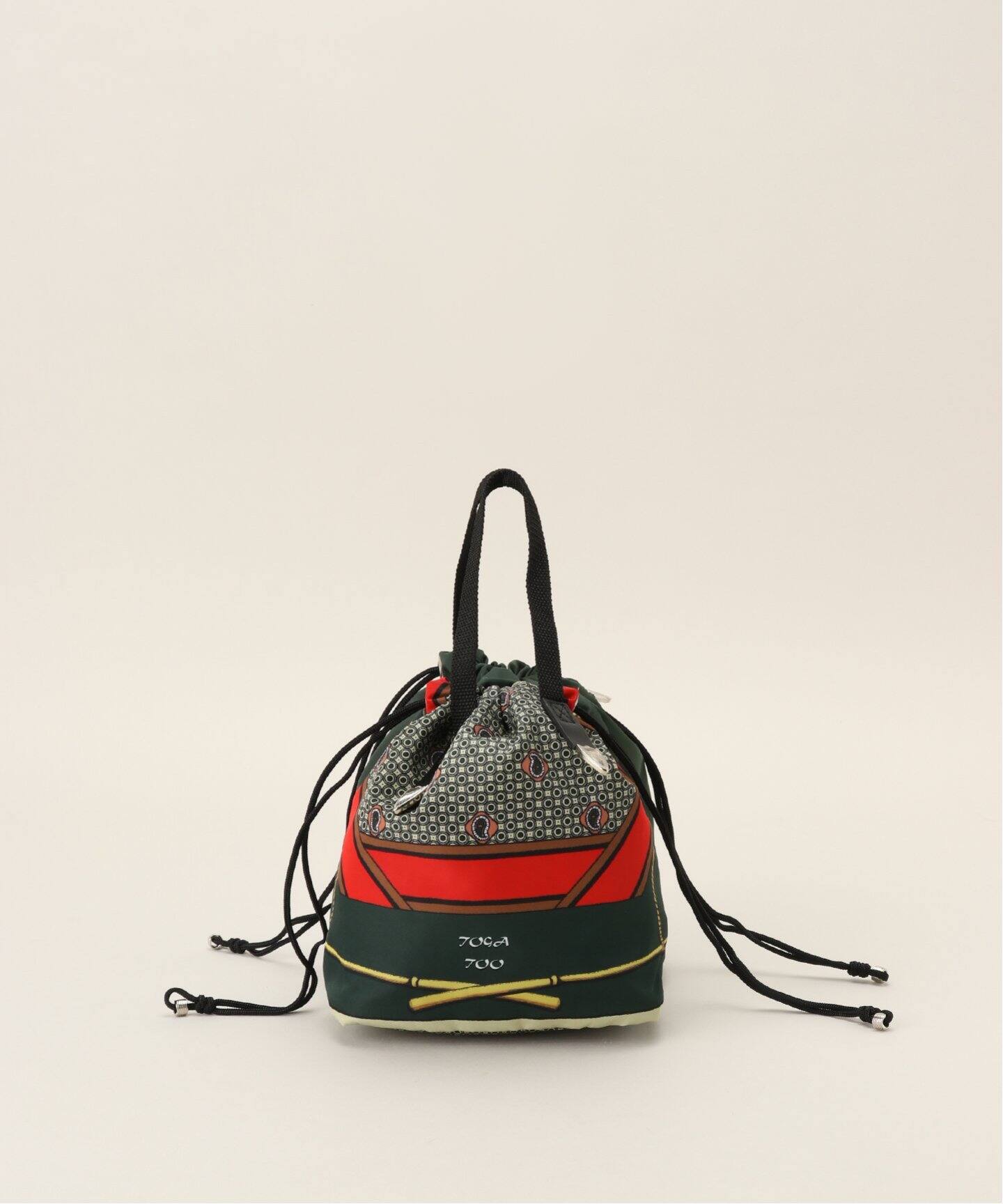 TOGA TOO/トーガトゥ】Print drawstring bag：ショルダーバッグ 