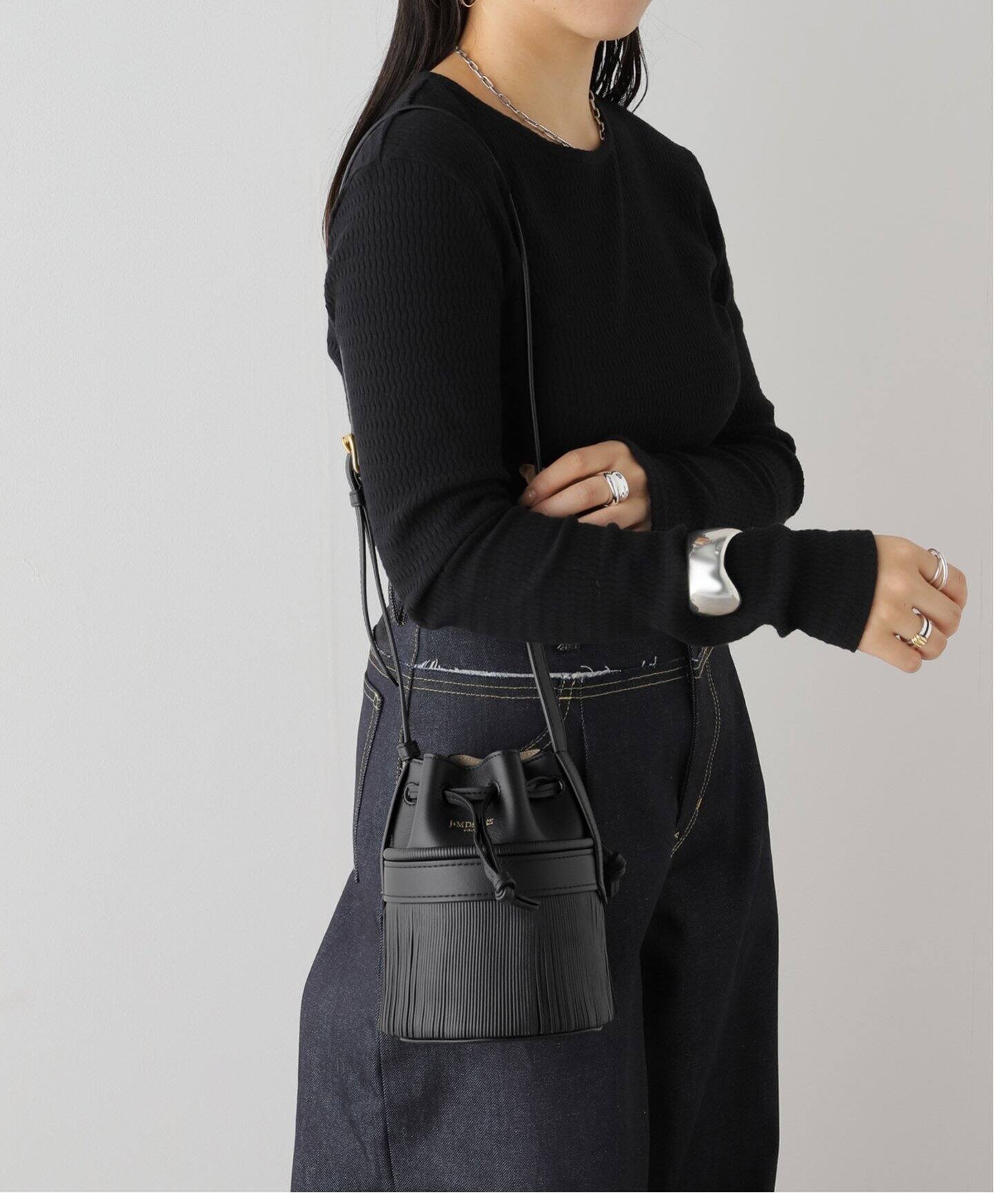 j&m davidson カーニバル Lブラック 捲し上げる 