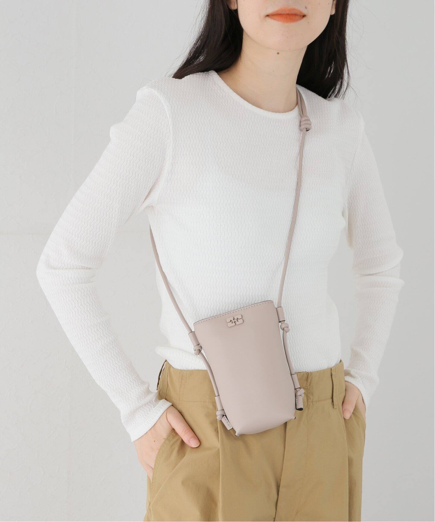 GANNI/ガニー】Bou Crossbody：ショルダーバッグ（ショルダーバッグ 