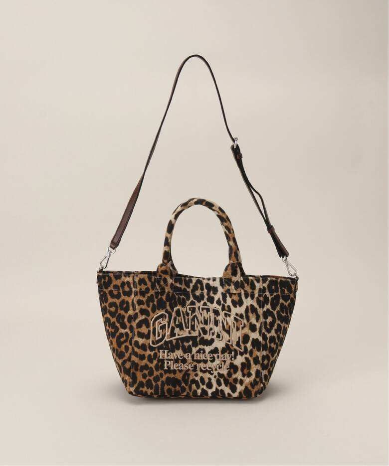 GANNI/ガニー】Small Easy Shopper Print：ショルダーバッグ 