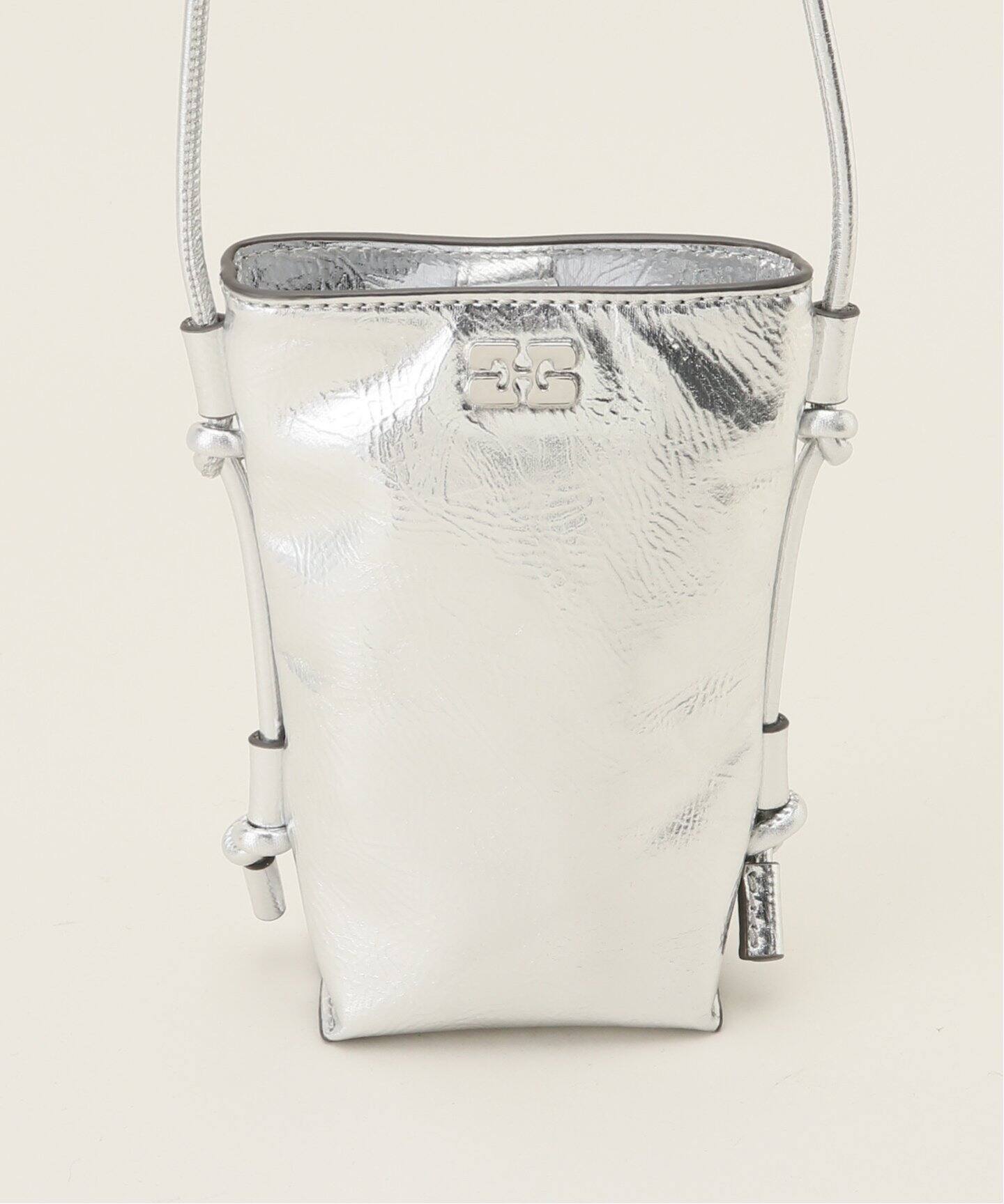 GANNI/ガニー】Bou Crossbody Metallic：ショルダーバッグ（ショルダー 
