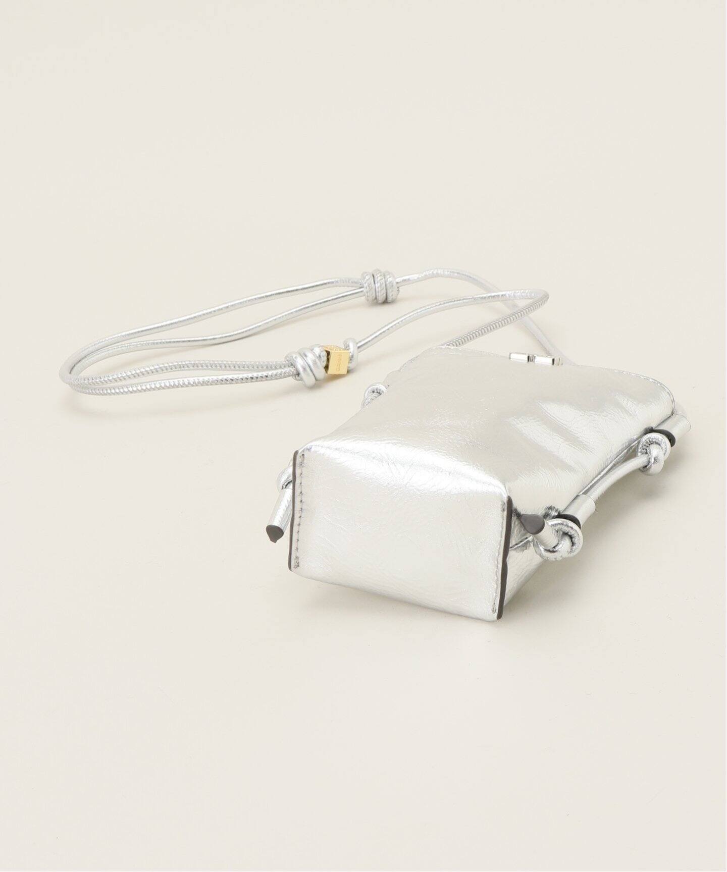 GANNI/ガニー】Bou Crossbody Metallic：ショルダーバッグ（ショルダー 