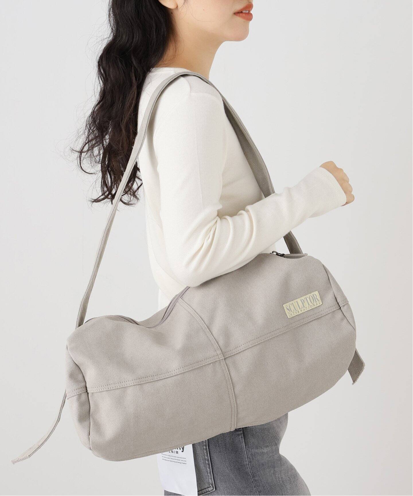SCULPTOR/スカルプター】 Vintage Canvas Duffel Bag L008223BW 