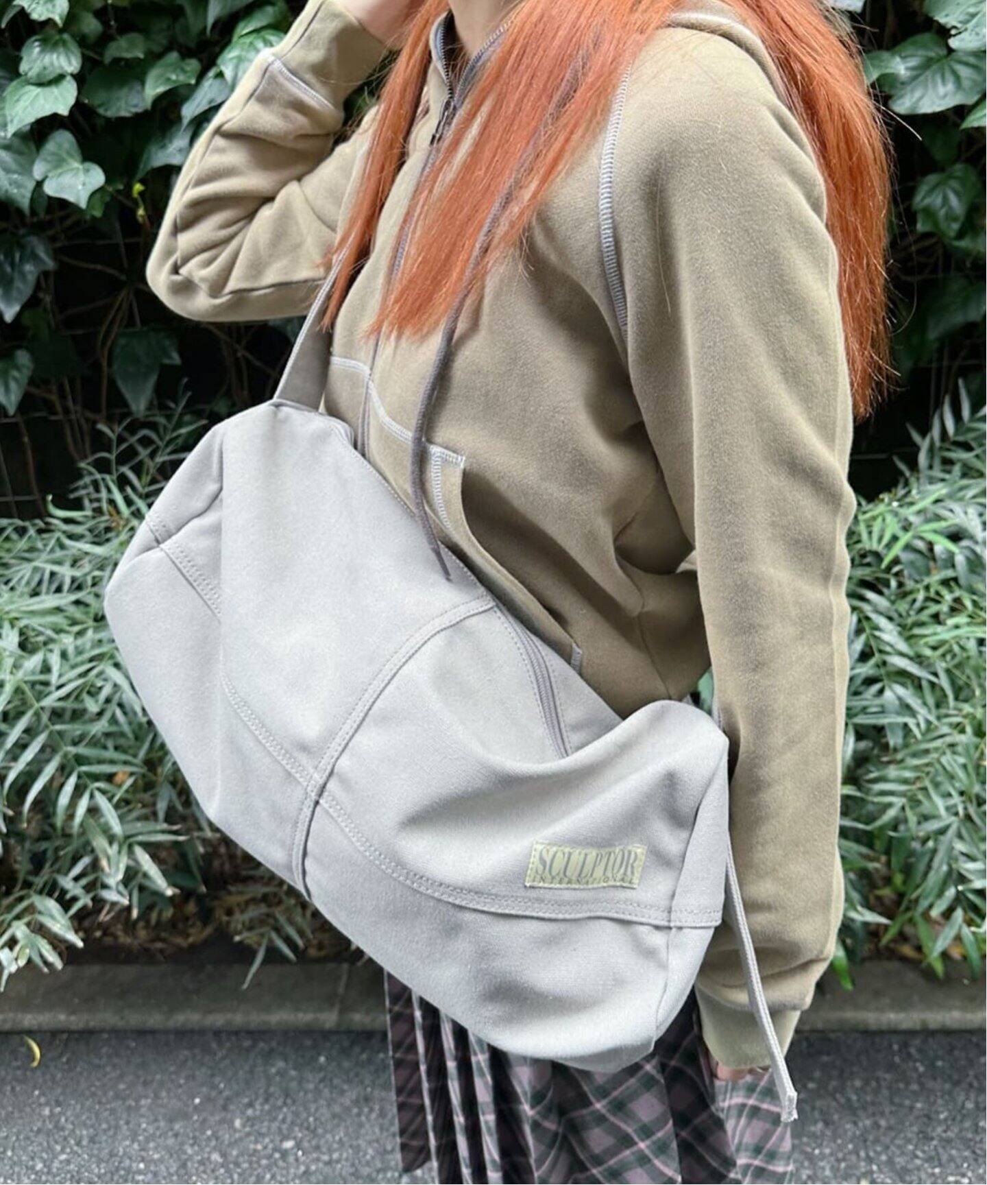 SCULPTOR/スカルプター】 Vintage Canvas Duffel Bag L008223BW 