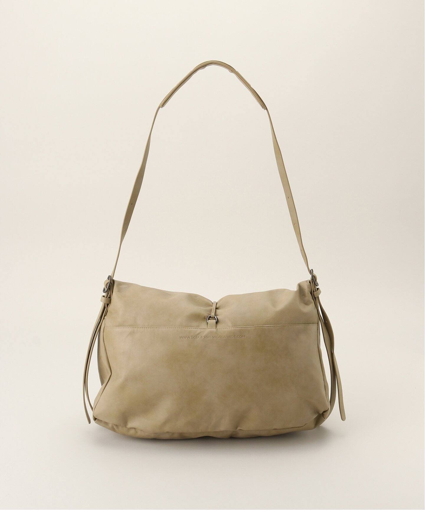 SCULPTOR/スカルプター】 Folded Slouchy Bag SL008211BW（ショルダー  