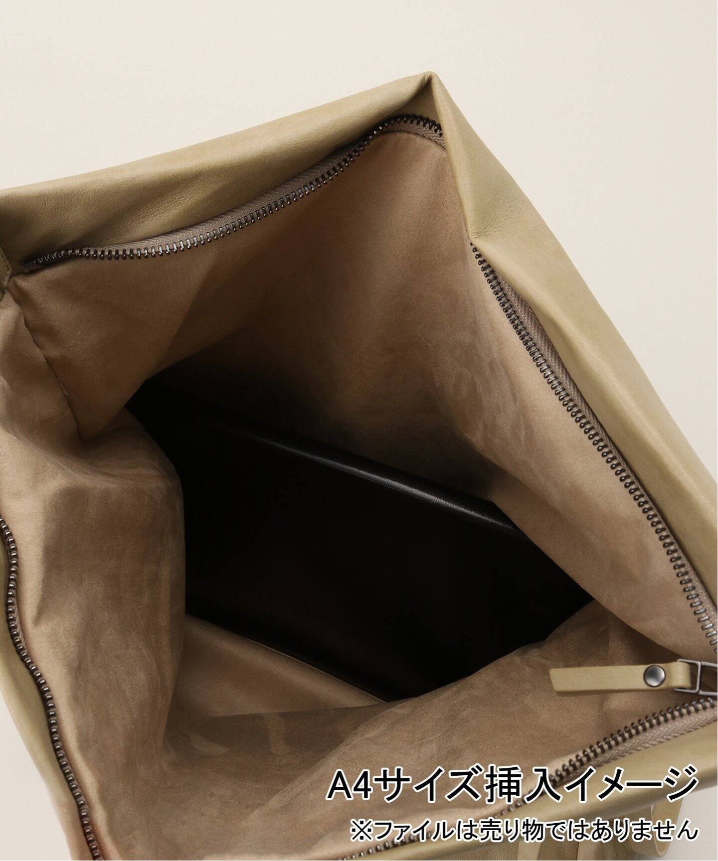 SCULPTOR/スカルプター】 Folded Slouchy Bag SL008211BW（ショルダー  