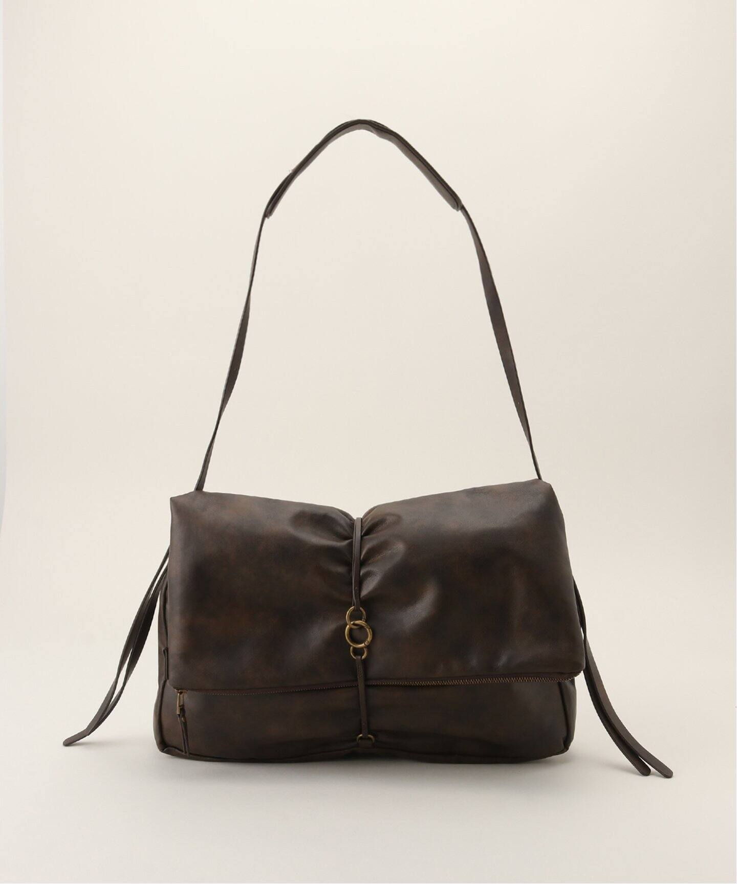 SCULPTOR/スカルプター】 Folded Slouchy Bag SL008211BW（ショルダー  