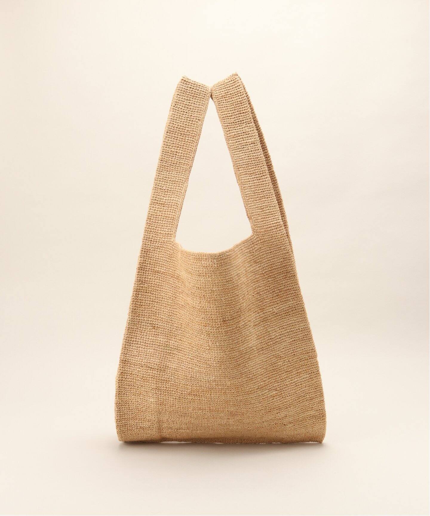 完売seya. セヤ RAFFIA SHOPPING BAG ベージュ ラフィア