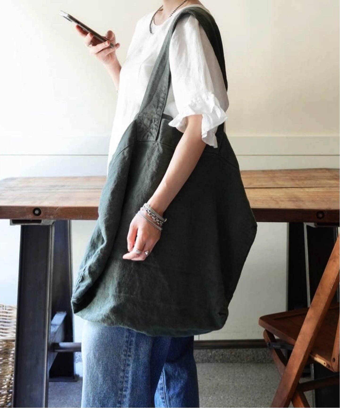 CHARVET EDITIONS / シャルベ ・エディション】 LINEN TOTE（トート  