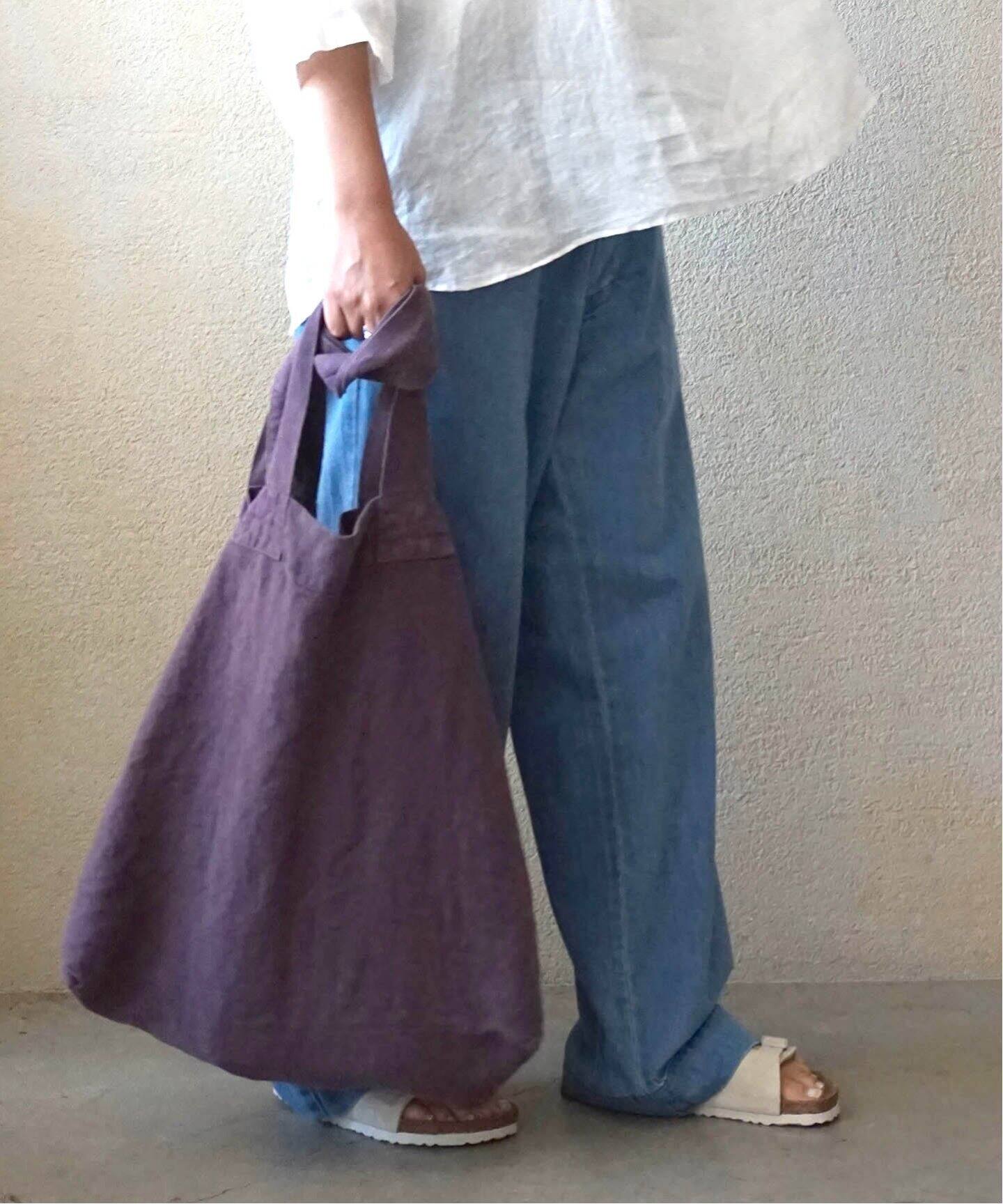 CHARVET EDITIONS / シャルベ ・エディション】 LINEN TOTE（トート  