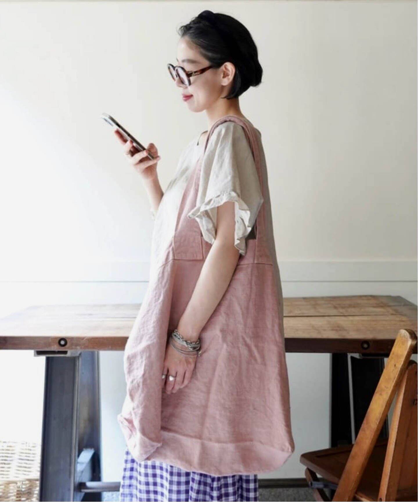 CHARVET EDITIONS / シャルベ ・エディション】 LINEN TOTE（トート  