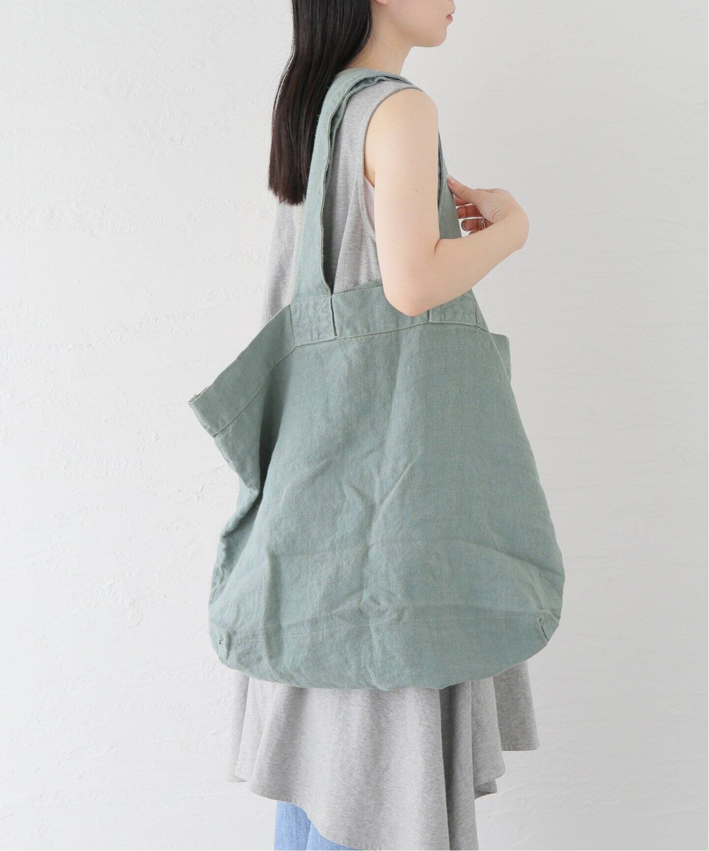 CHARVET EDITIONS / シャルベ ・エディション】 LINEN TOTE（トート  