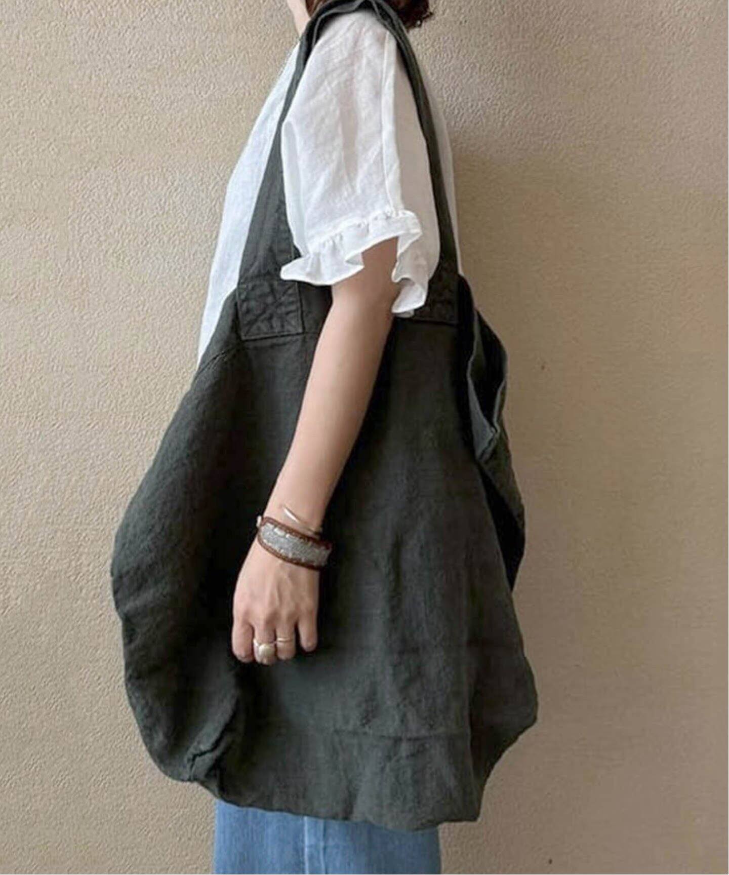 CHARVET EDITIONS / シャルベ ・エディション】 LINEN TOTE（トート  