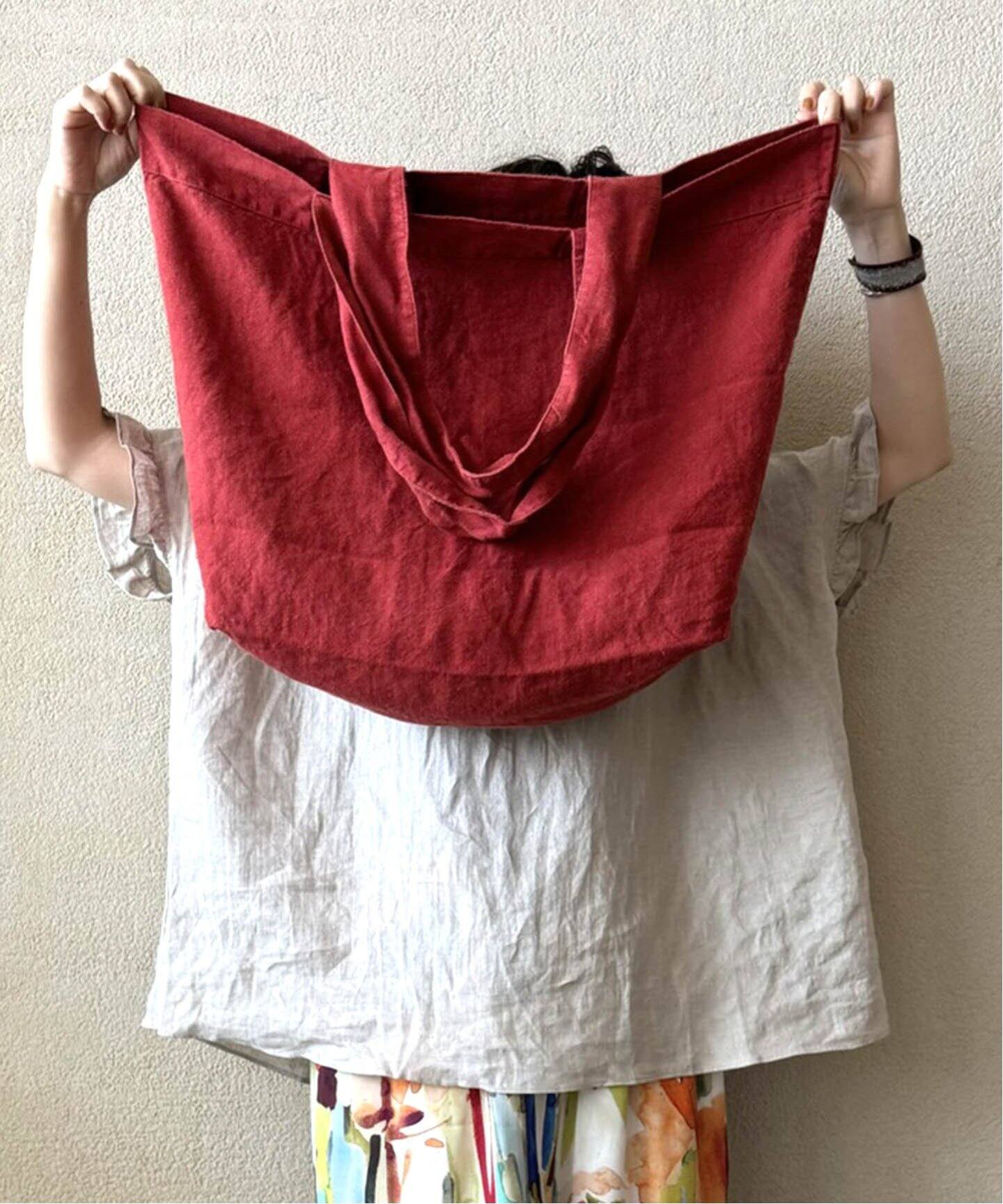 CHARVET EDITIONS / シャルベ ・エディション】 LINEN TOTE（トート  