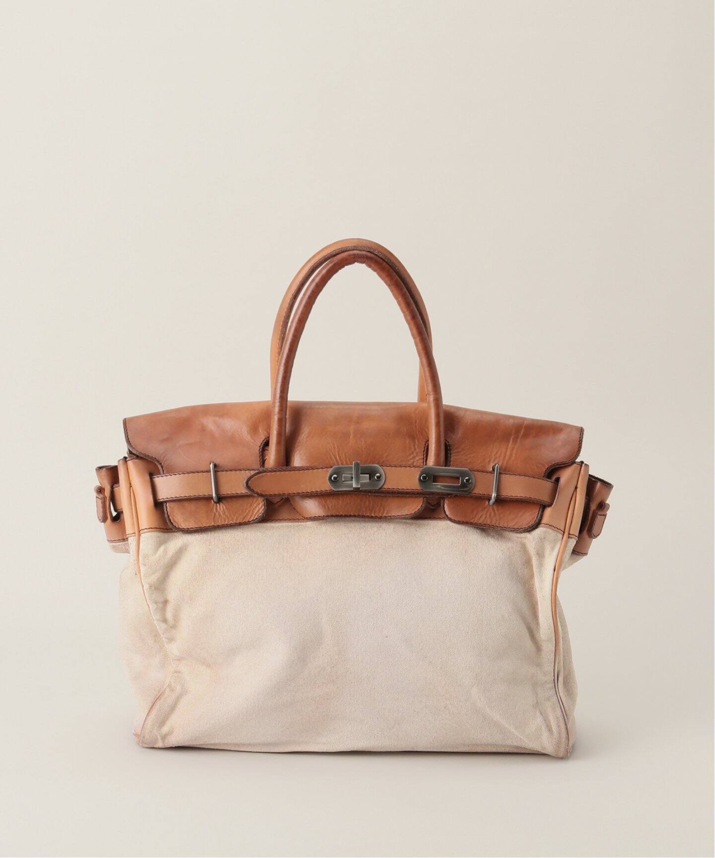 NUMERO10 】CANVAS LEATHER COMBI TOTE(L)（トートバッグ）｜journal 