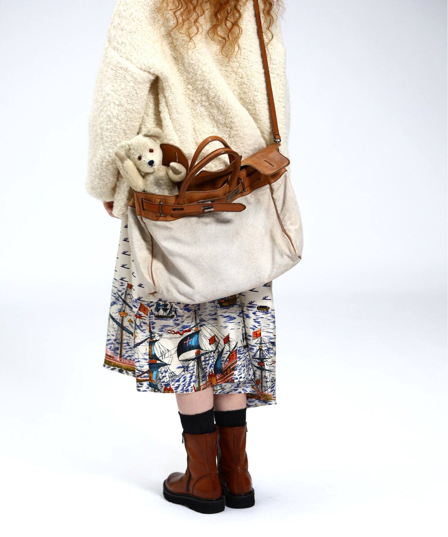 NUMERO10 】CANVAS LEATHER COMBI TOTE(L)（トートバッグ）｜journal 