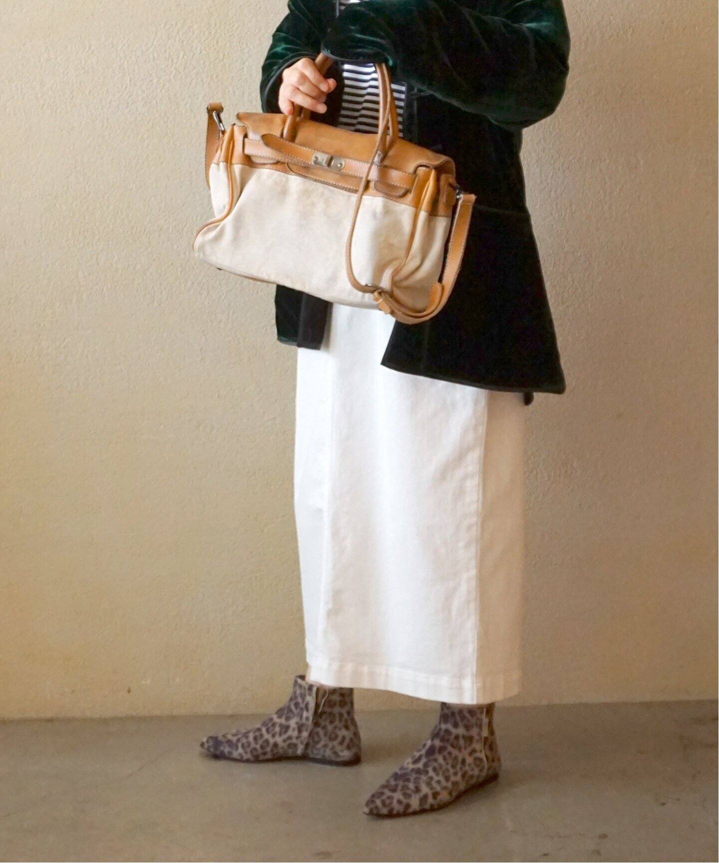 NUMERO10】CANVAS LEATHER COMBI TOTE(M)（トートバッグ）｜journal 