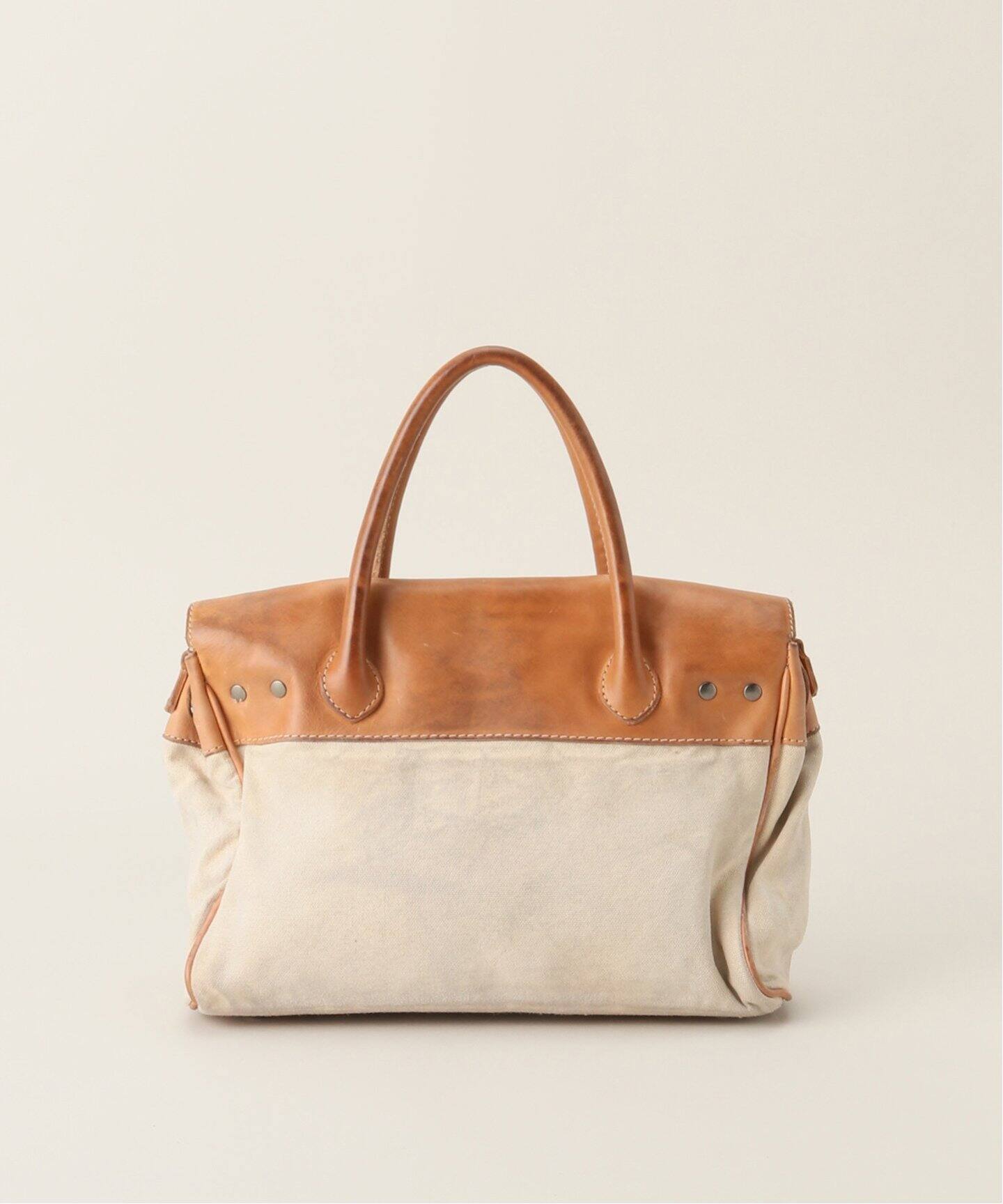 NUMERO10】CANVAS LEATHER COMBI TOTE(M)（トートバッグ）｜journal 
