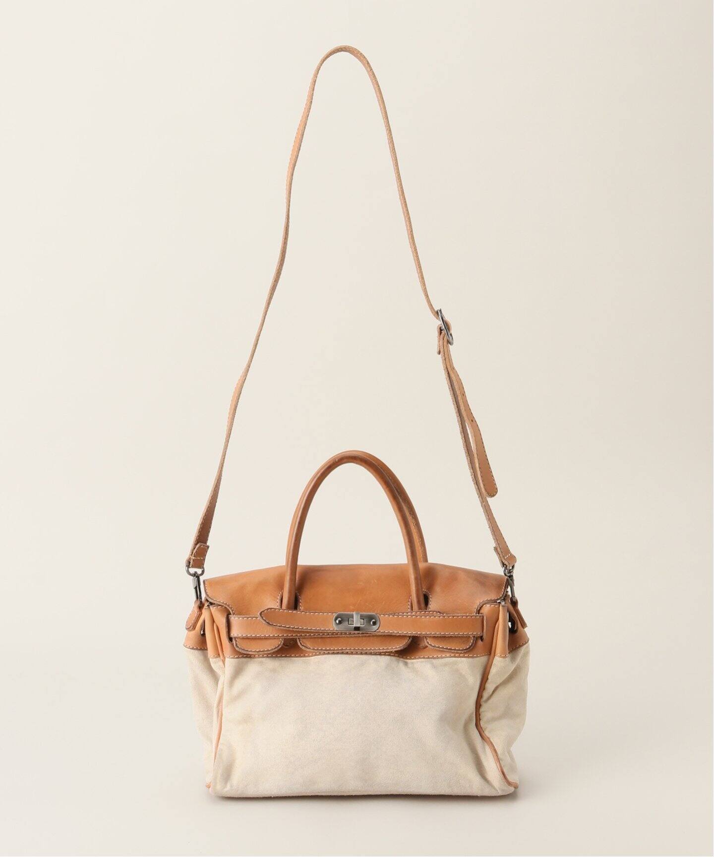 NUMERO10】CANVAS LEATHER COMBI TOTE(M)（トートバッグ）｜journal 