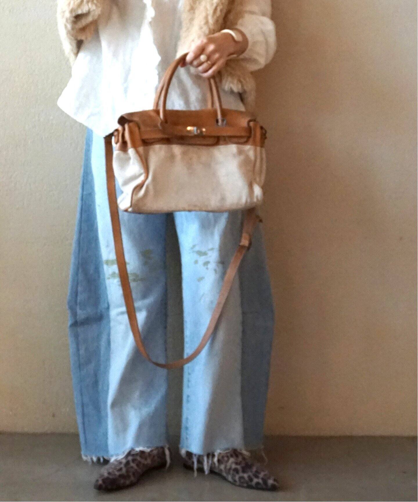 NUMERO10】CANVAS LEATHER COMBI TOTE(M)（トートバッグ）｜journal 