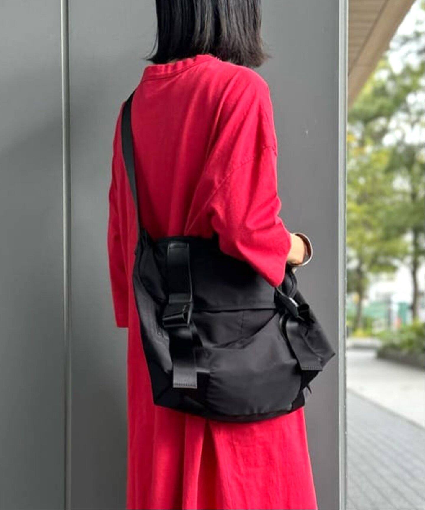 amiacalva /アミアカルヴァ】 GABARDINE MESSENGER BAG (M 