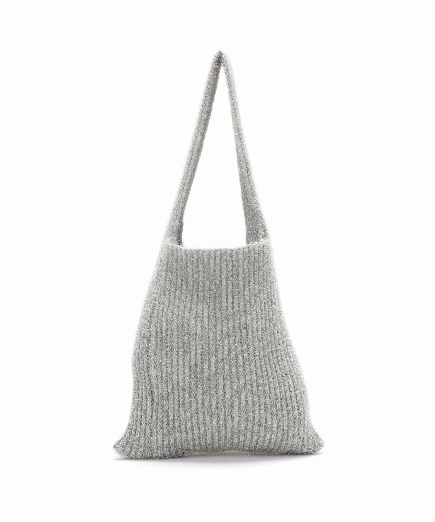 nknit ンニットkirakira hand KNITTING bagシルバー nknit ンニットkirakira hand KNITTING bagシルバー