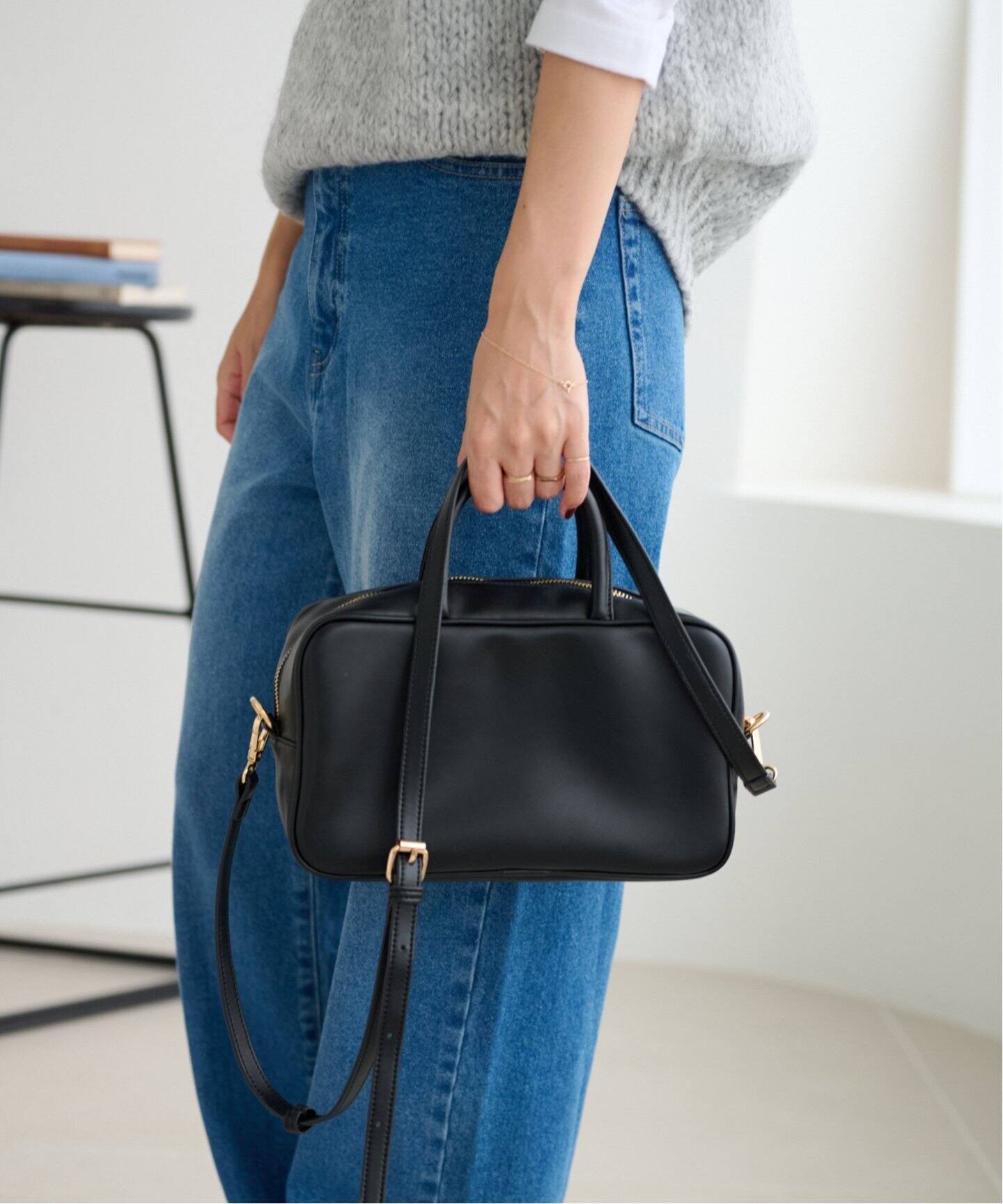 VELETTO/ヴェレット】スクエアボストンバッグ（ボストンバッグ  