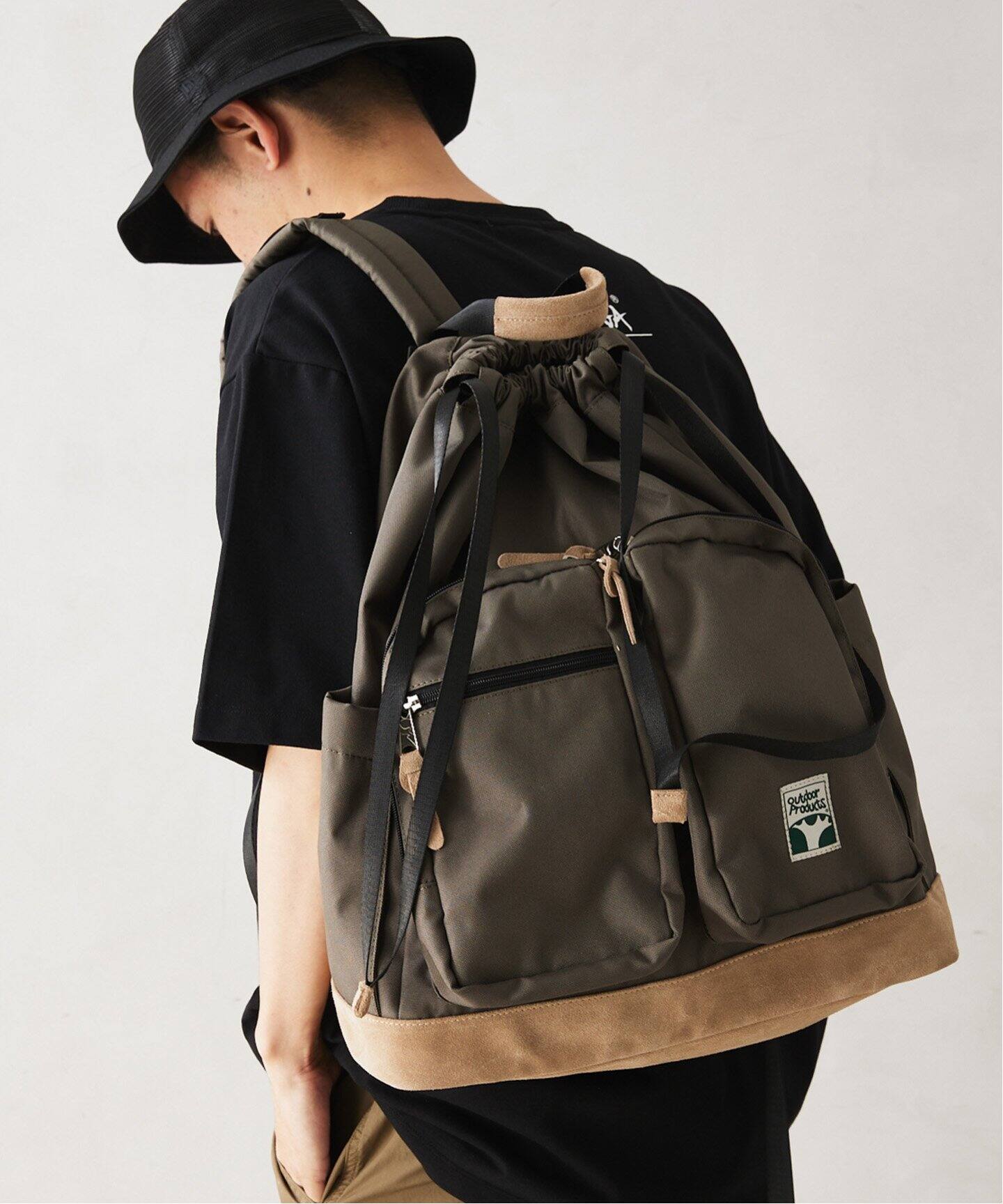 OUTDOOR PRODUCTS】別注 DRAWSTRING バックパック（バックパック