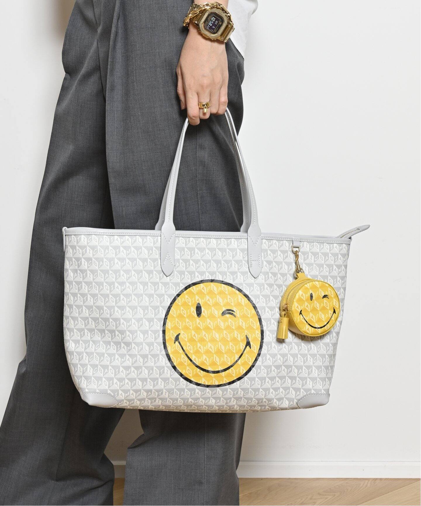 ANYA HINDMARCH/アニヤ ハインドマーチ】 ZIPPED TOTE SMALL WINK  
