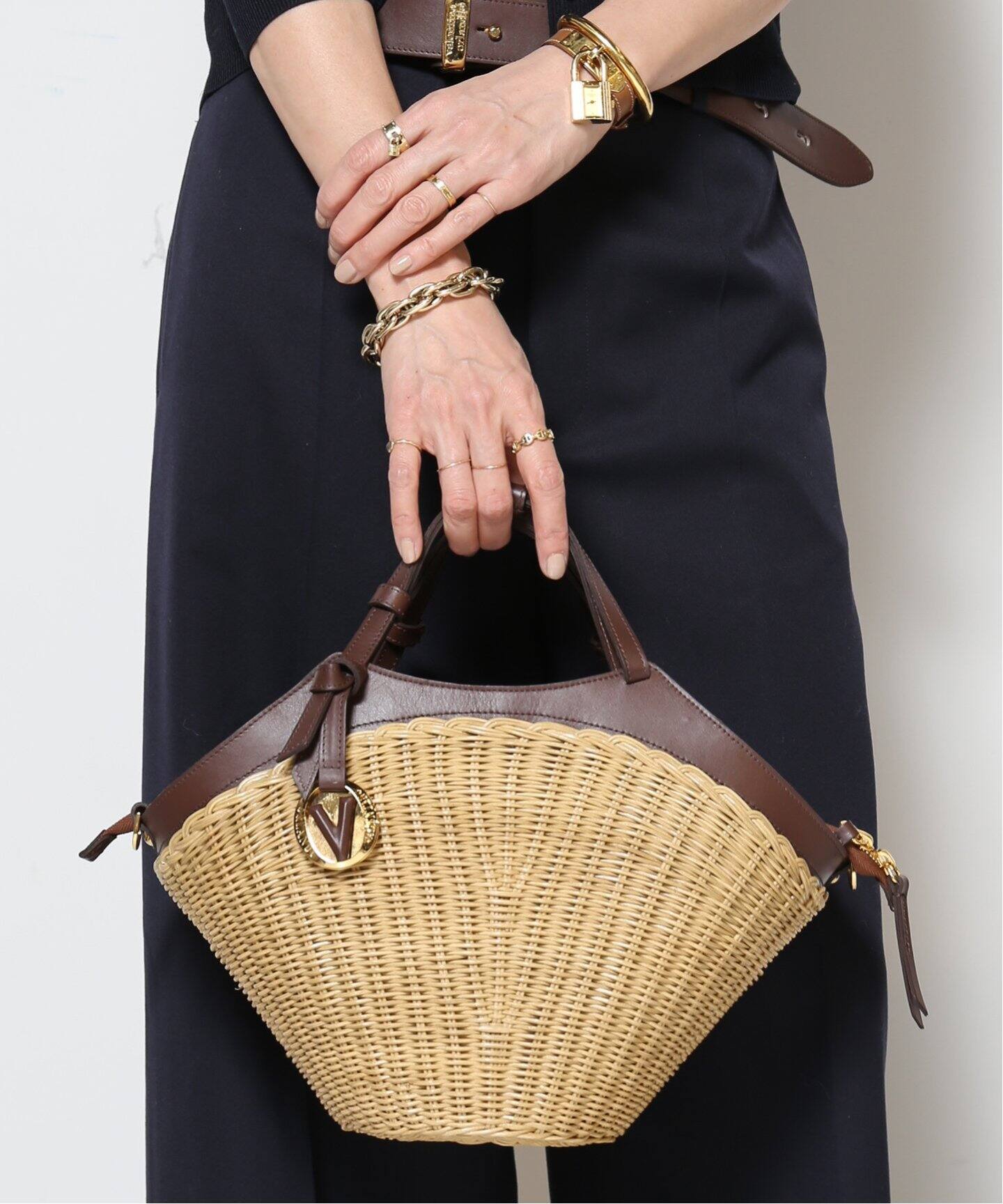 ORLANDI VALENTINO/オルランディ ヴァレンティノ】LEATHER HANDLE 