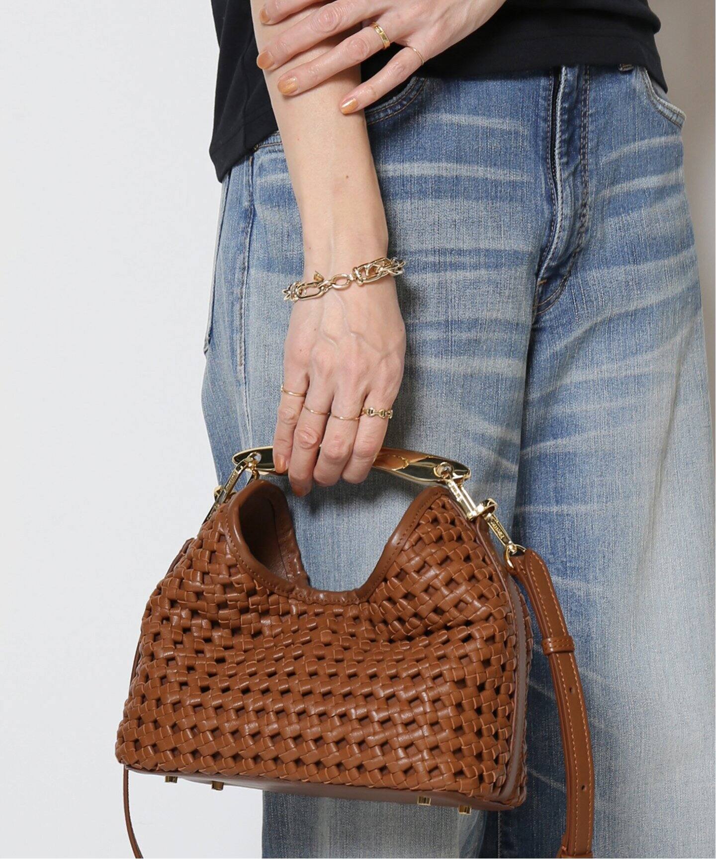ELLEME/エレメ】Woven Leather バッグ（ショルダーバッグ）｜MUSE de 