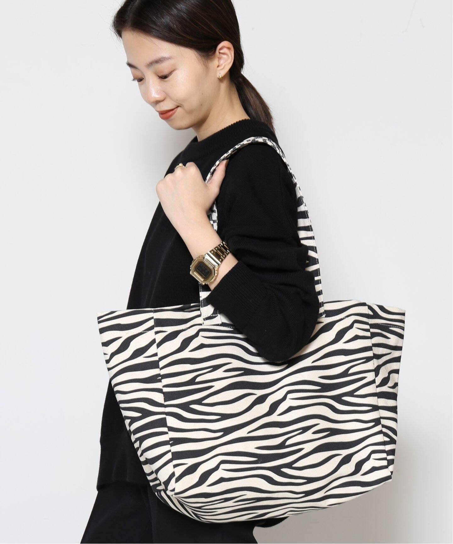 SITA PARANTICA/シータパランティカ】ZEBRA TOTE バッグ M（トート  